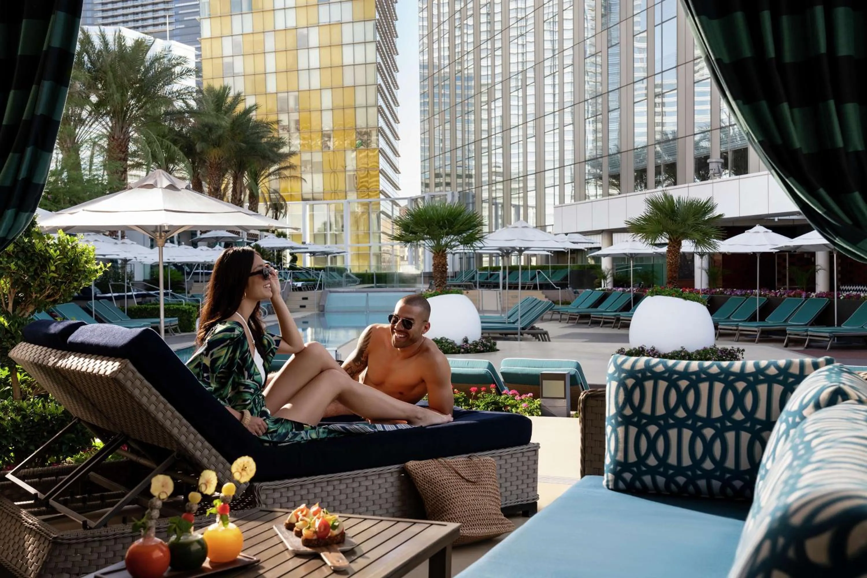 Pool view in Waldorf Astoria Las Vegas