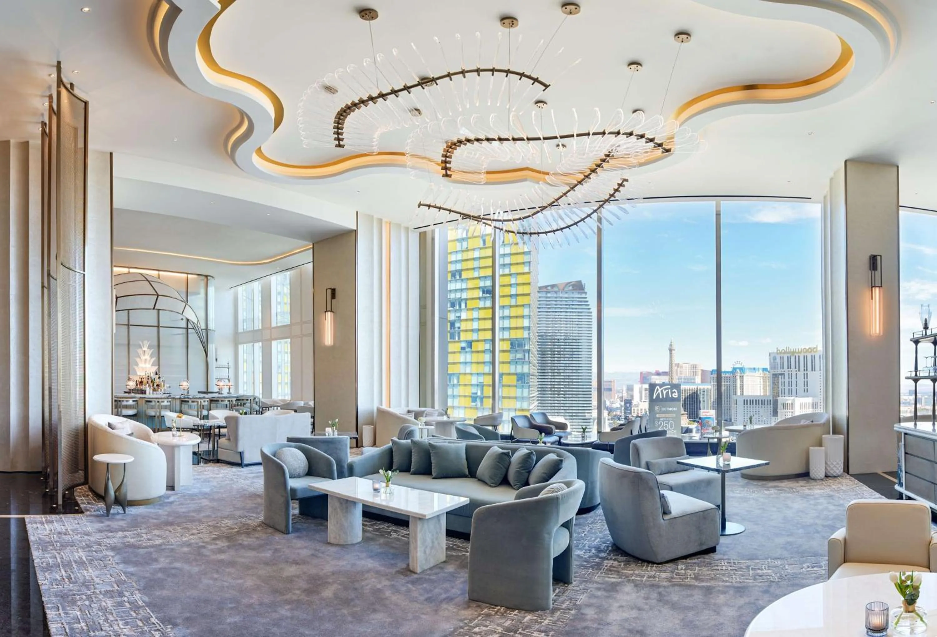 Dining area in Waldorf Astoria Las Vegas