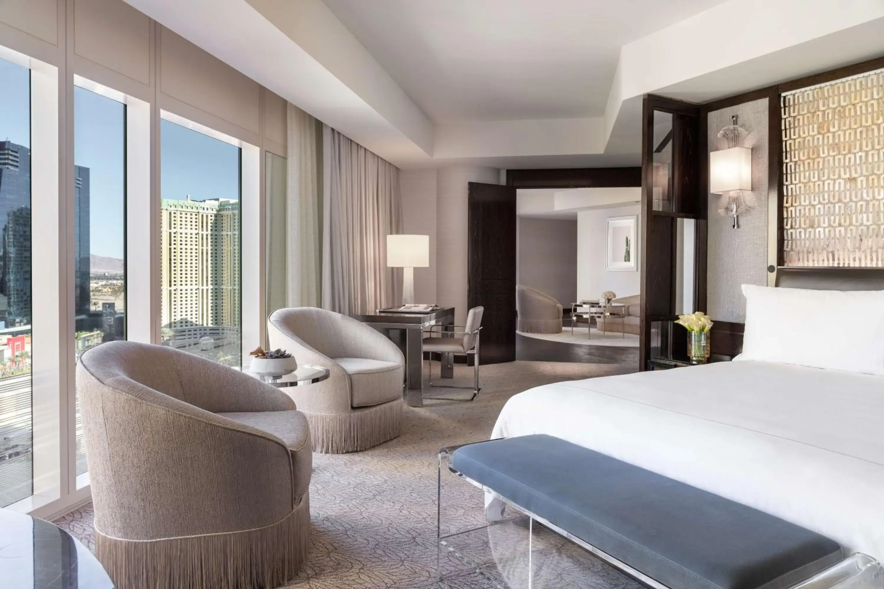 One-Bedroom King Suite with City View in Waldorf Astoria Las Vegas One-Bedroom King Suite with City View in Waldorf Astoria Las Vegas