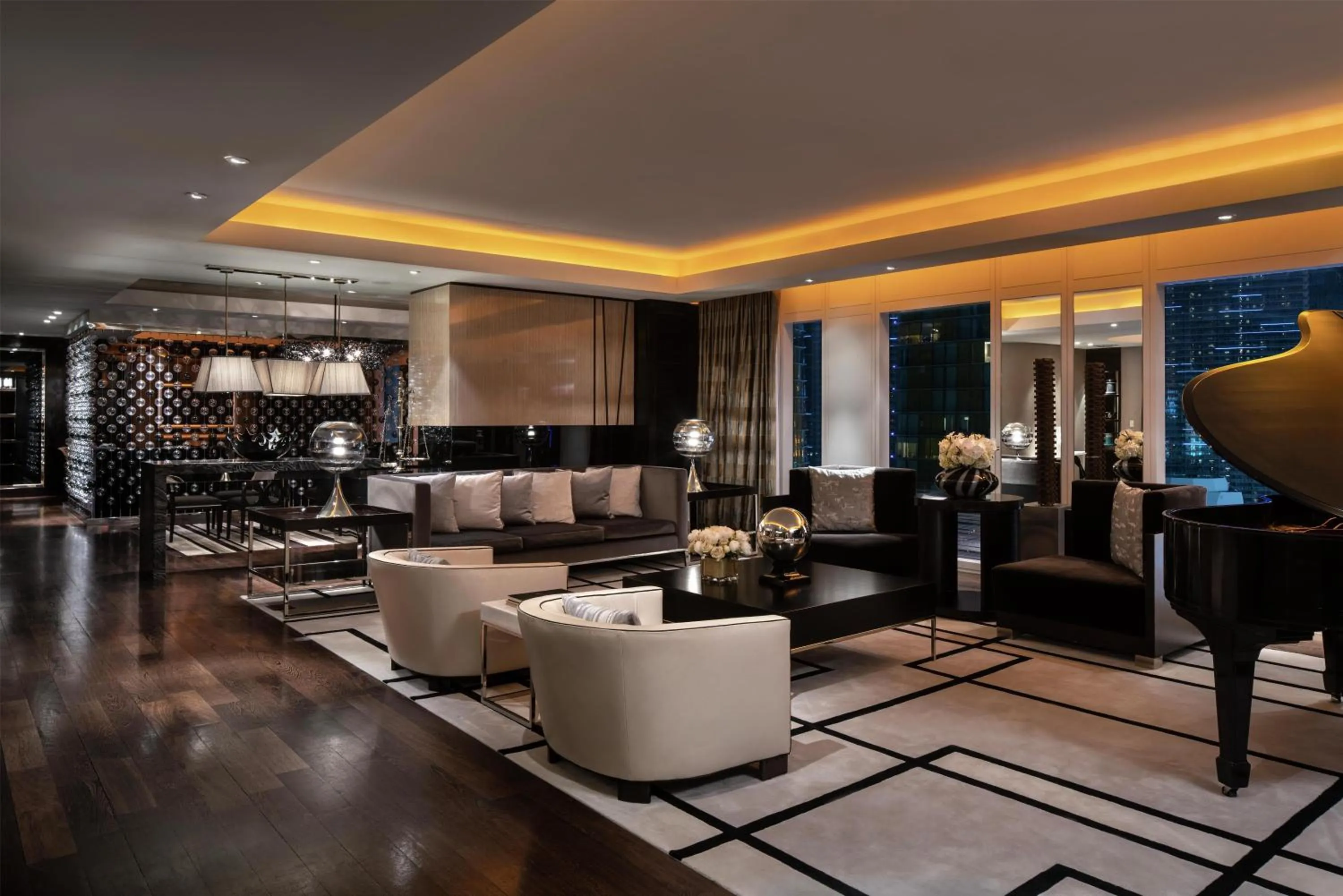 Living room in Waldorf Astoria Las Vegas