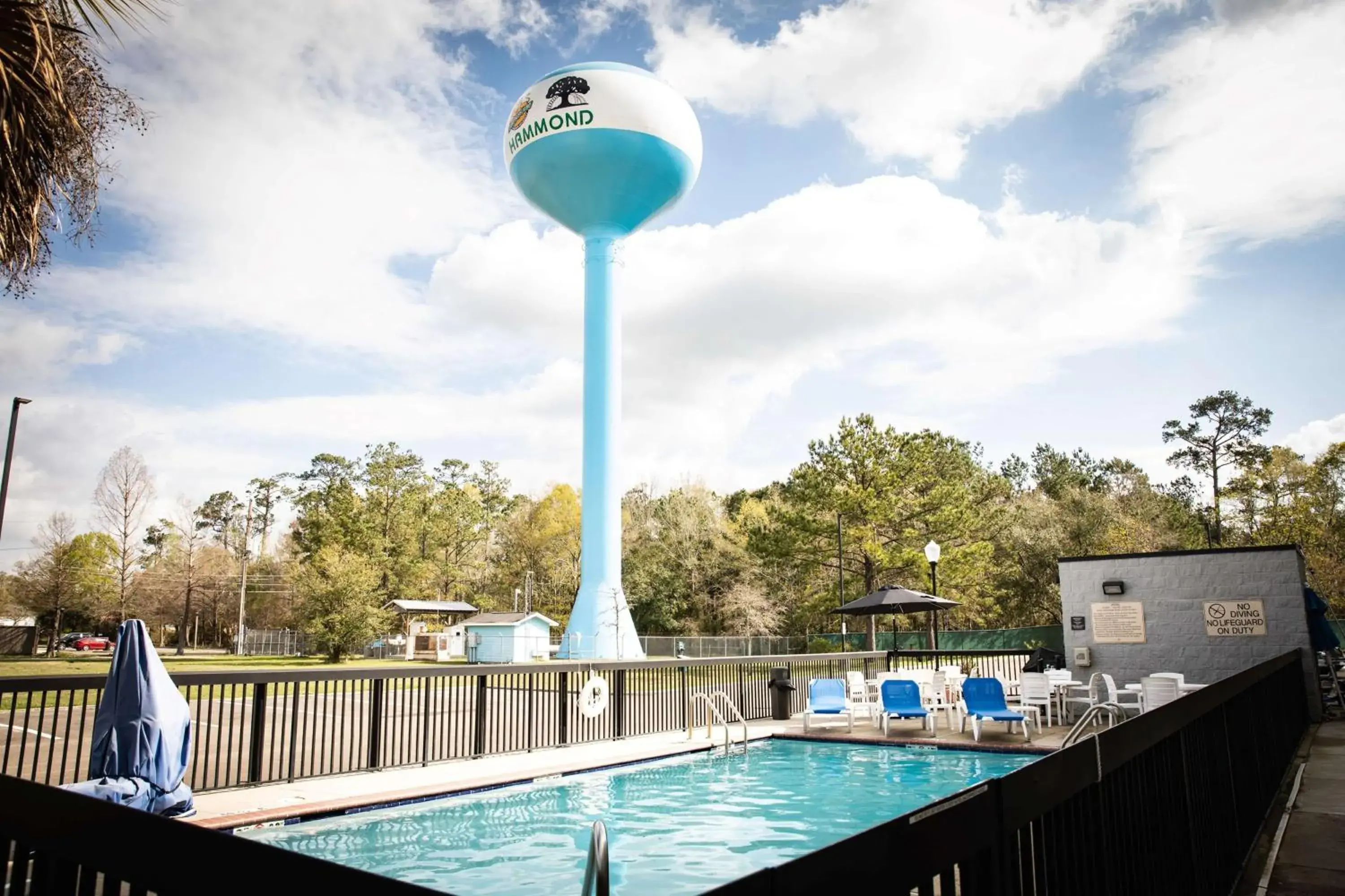 Pool view in Hampton Inn Hammond Pool view in Hampton Inn Hammond