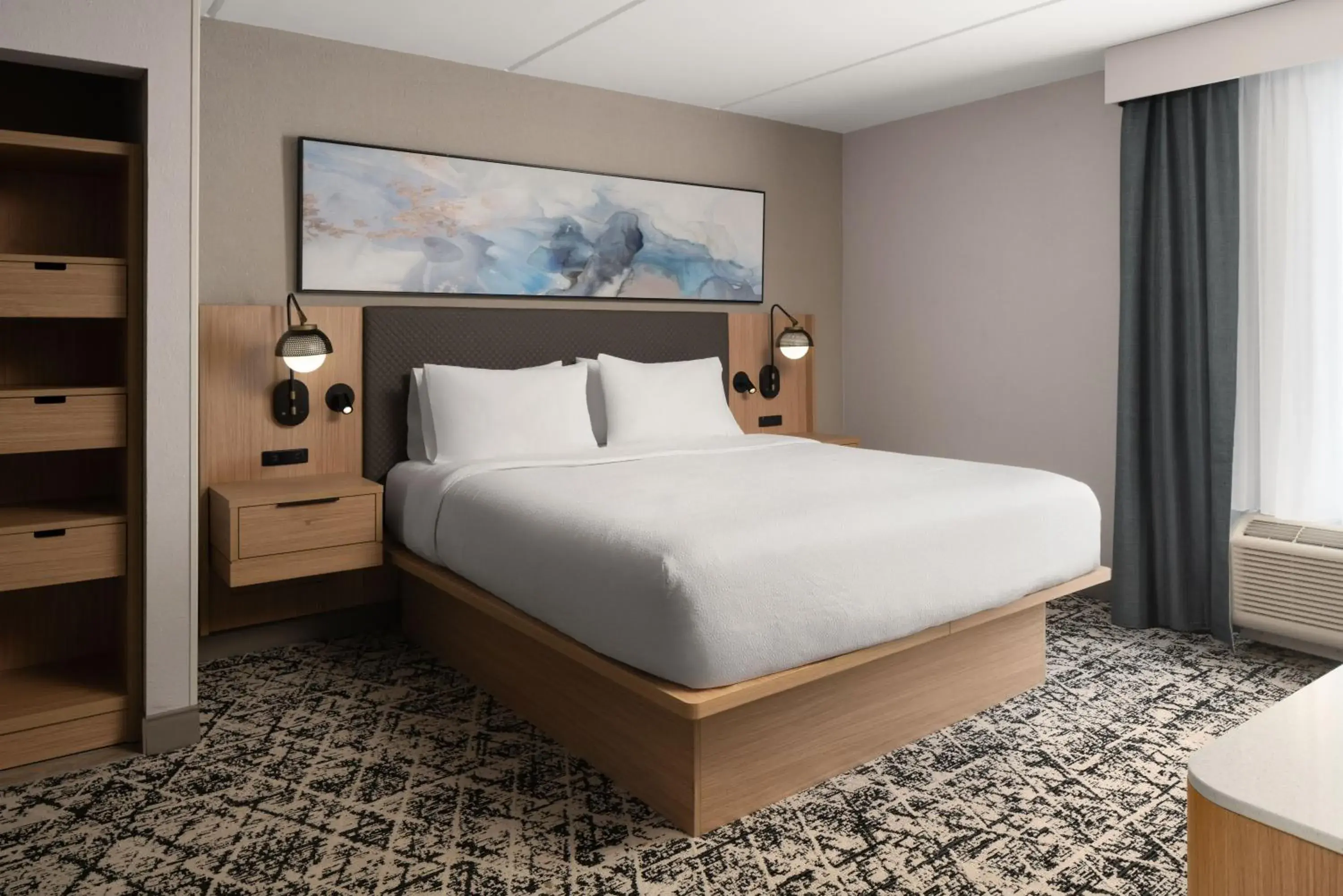 View (from property/room), Bed in Hilton Garden Inn Richmond South/Southpark View (from property/room), Bed in Hilton Garden Inn Richmond South/Southpark