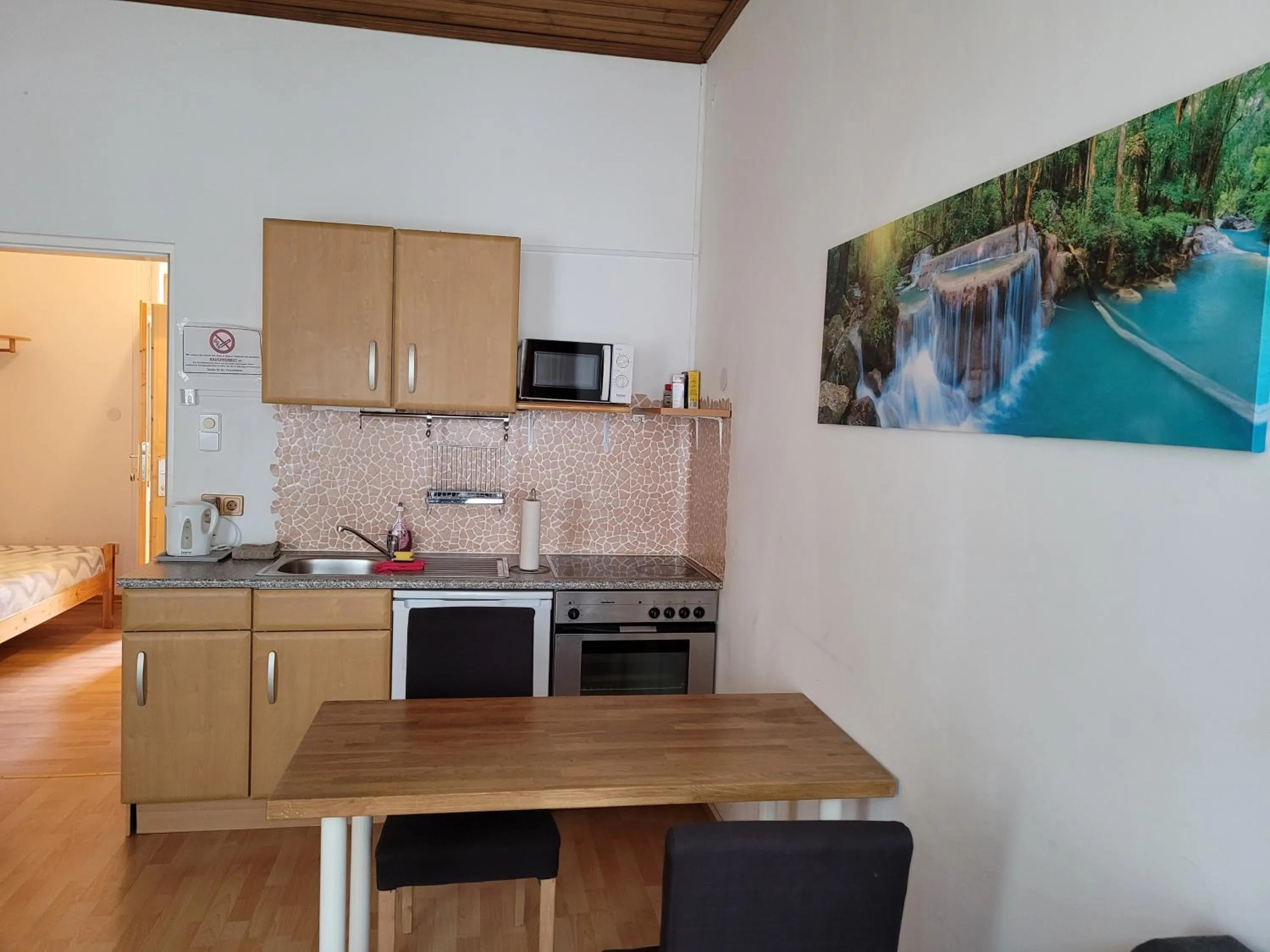 Kitchen or kitchenette in Leopoldauer Apartment