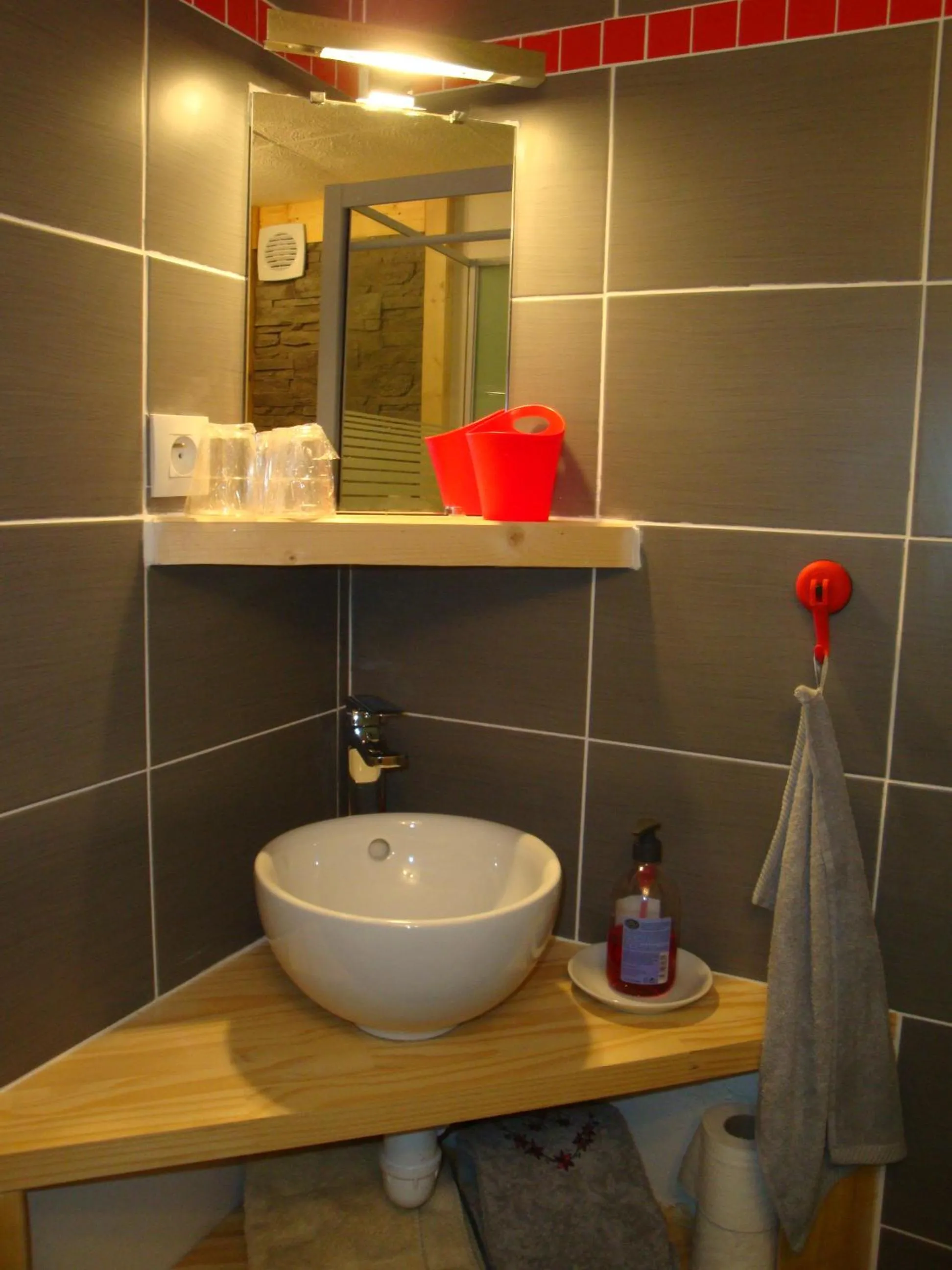 Bathroom in Chambres d'hôtes le génépi