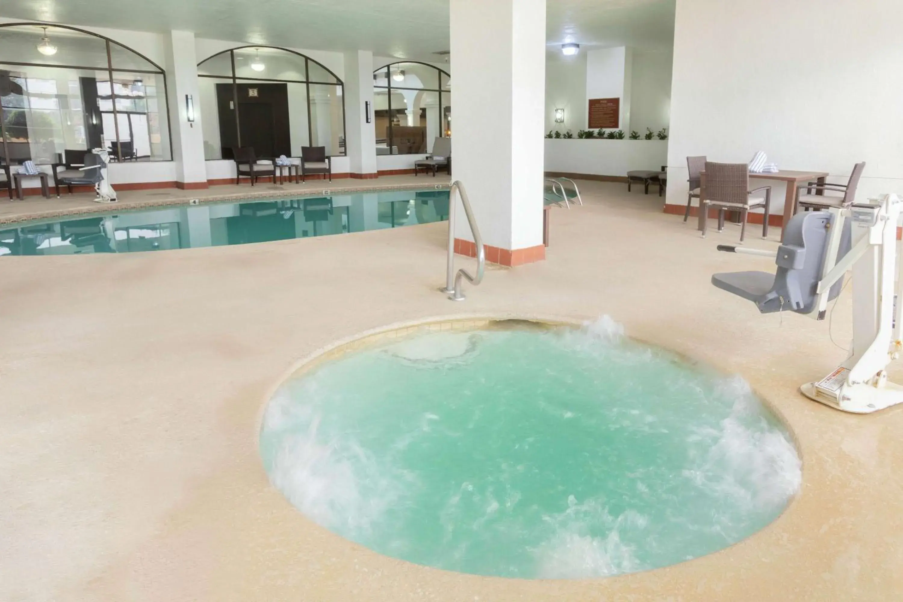 Pool view in Embassy Suites by Hilton Tulsa I-44 Pool view in Embassy Suites by Hilton Tulsa I-44