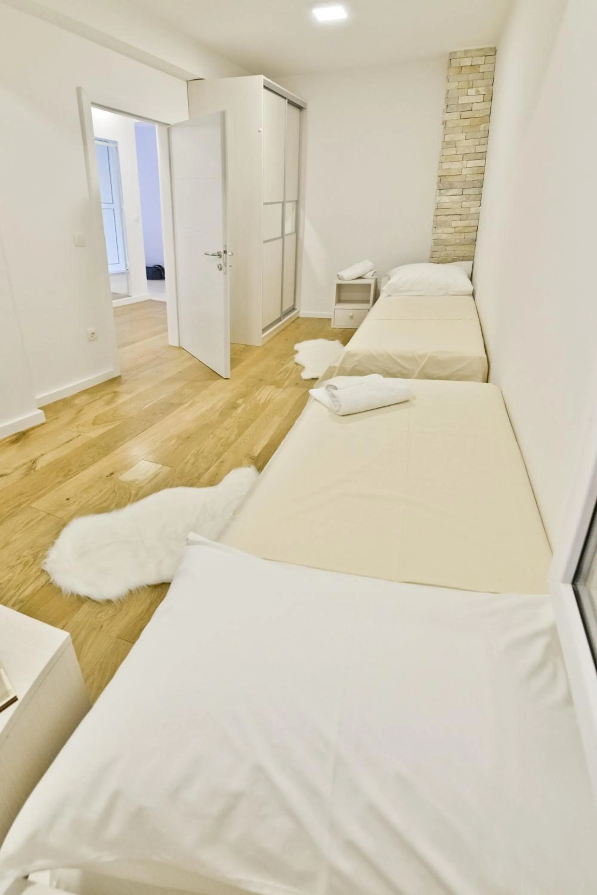 Bedroom, Bed in Apartment Domalu Old Town