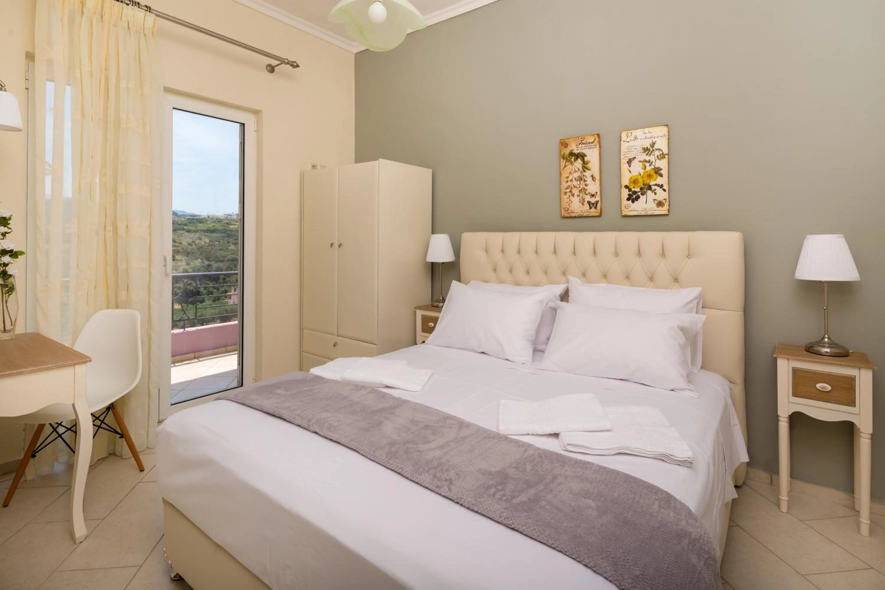 Bedroom, Bed in Villa Anatoli