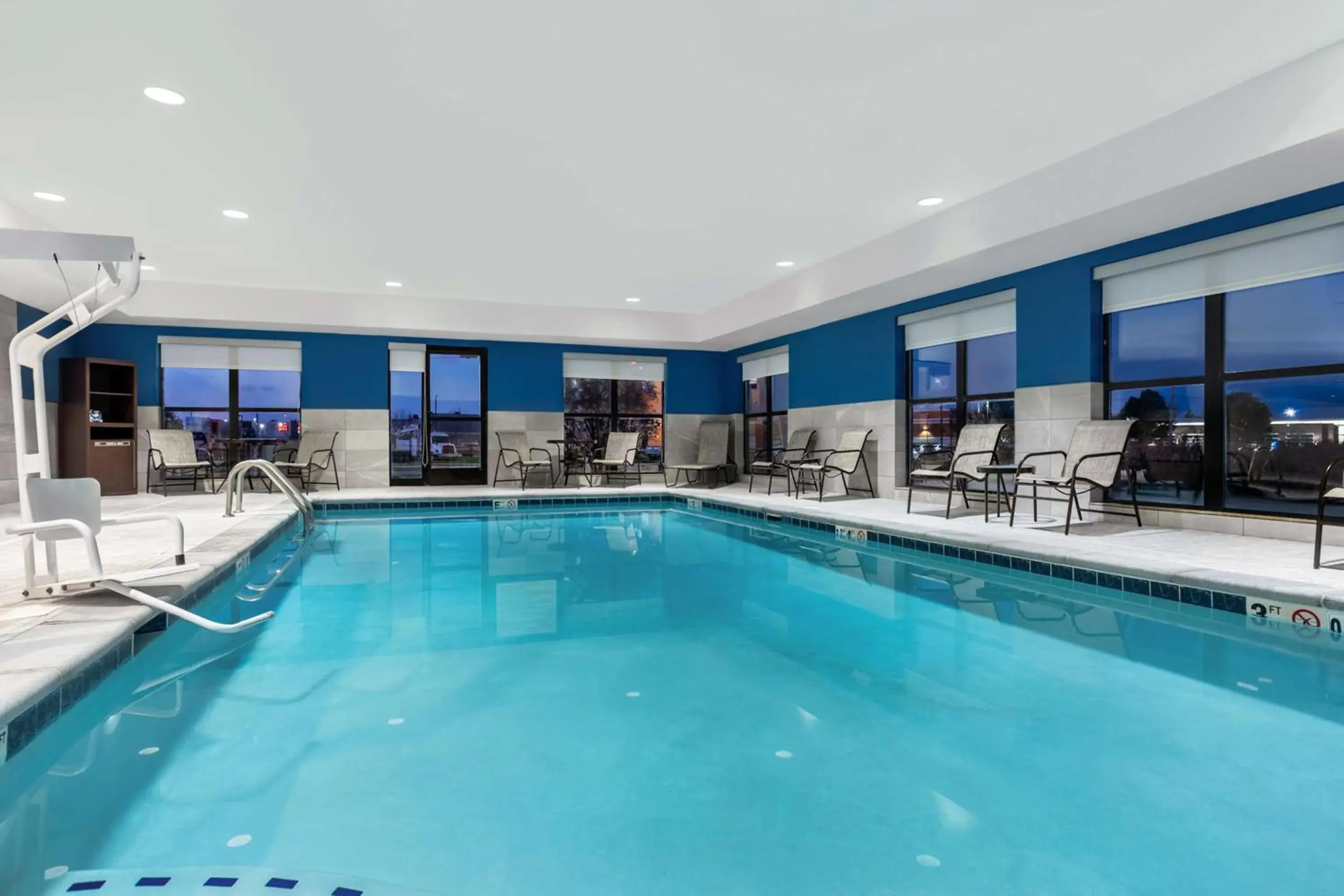 Pool view in Hampton Inn & Suites Muncie Pool view in Hampton Inn & Suites Muncie