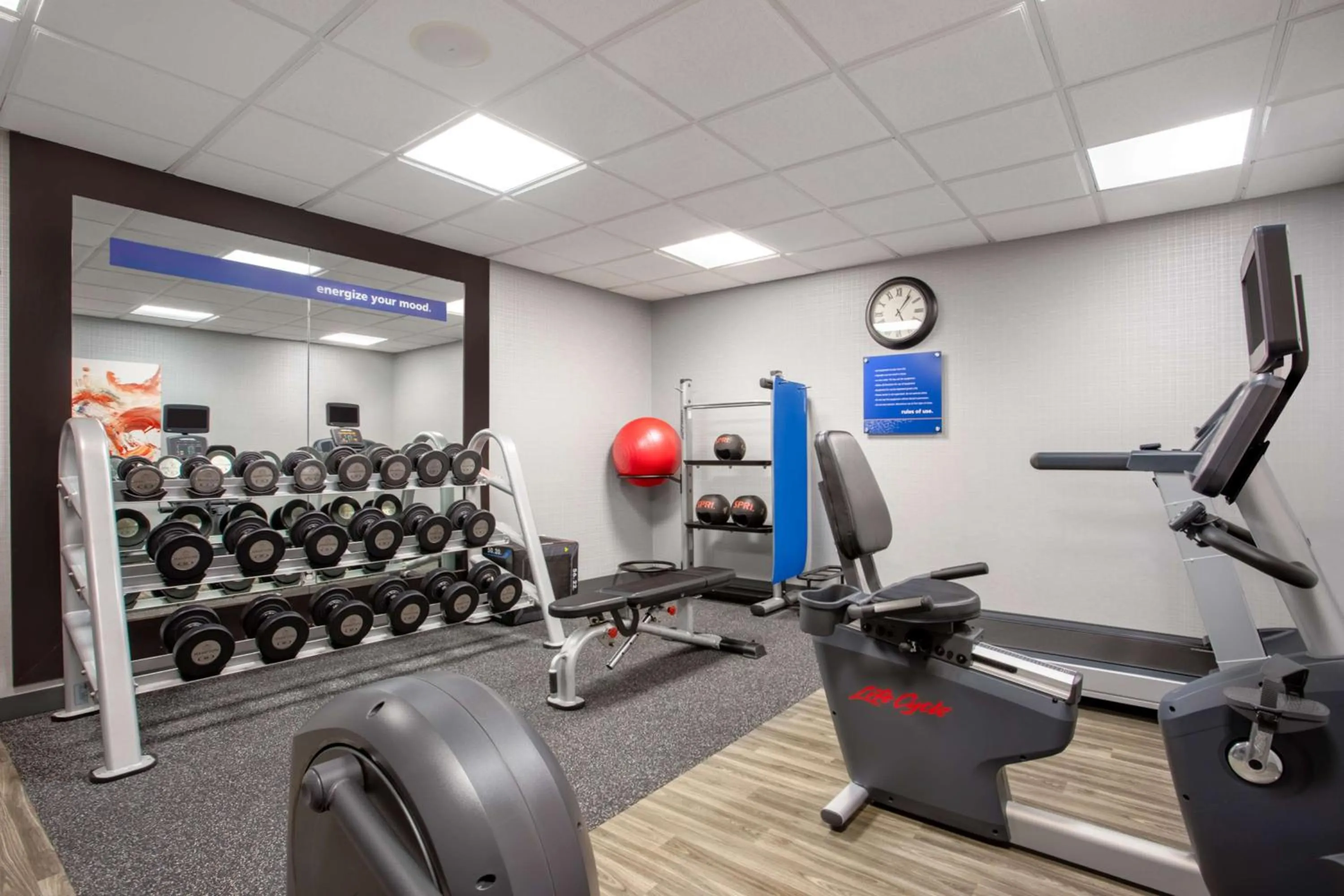 Fitness centre/facilities in Hampton Inn & Suites Muncie