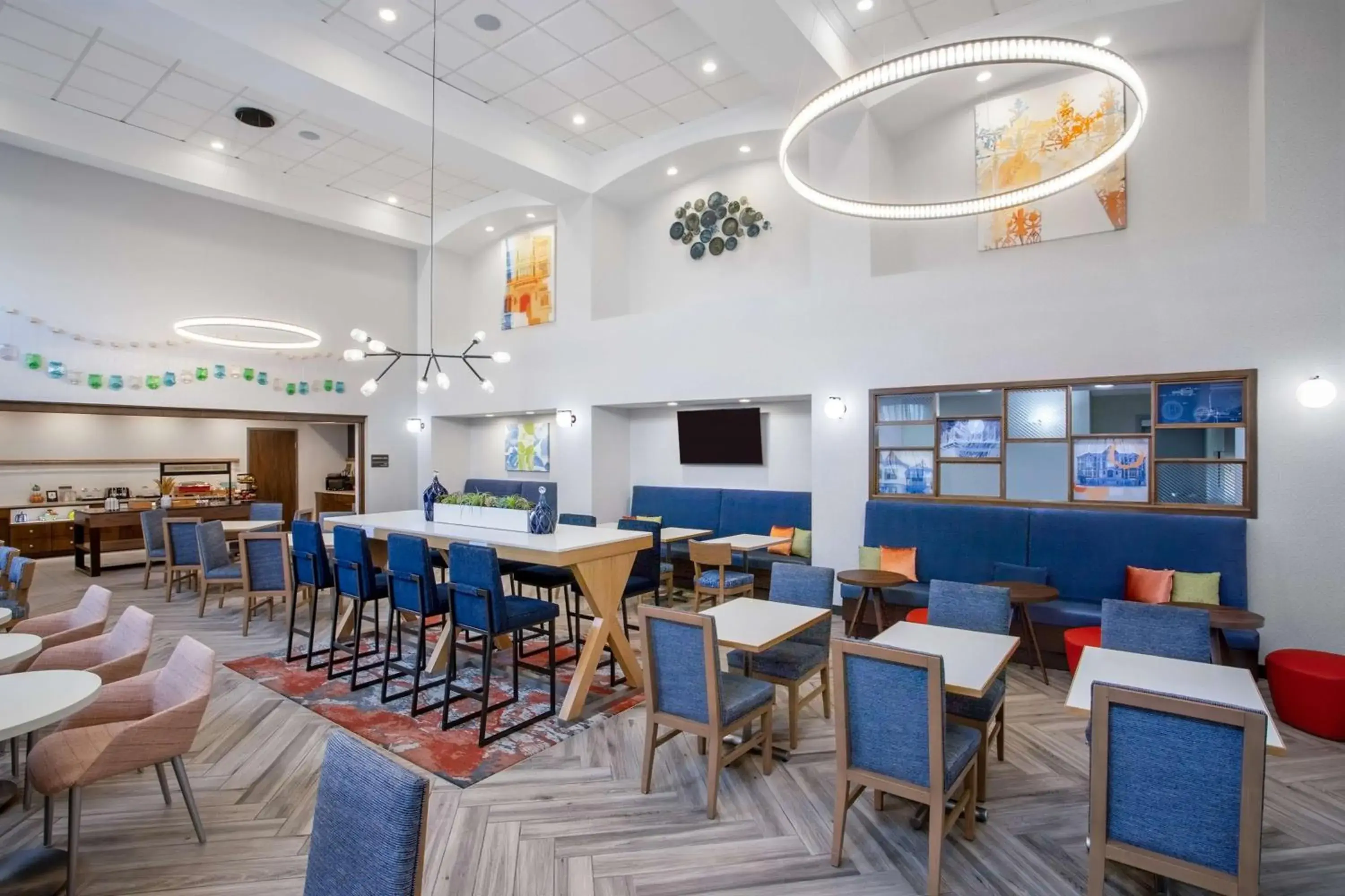 Lobby or reception in Hampton Inn & Suites Muncie Lobby or reception in Hampton Inn & Suites Muncie