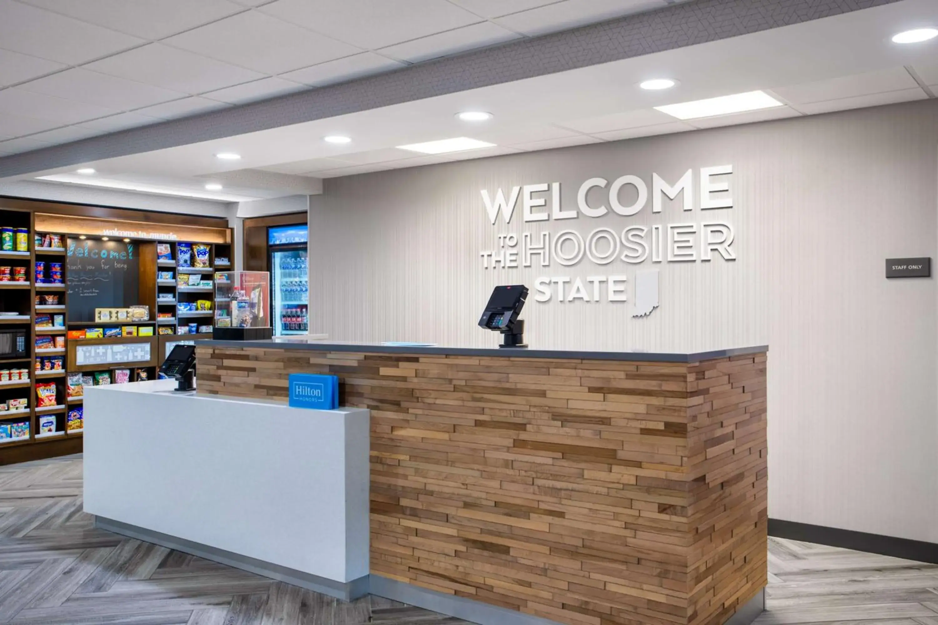 Lobby or reception in Hampton Inn & Suites Muncie Lobby or reception in Hampton Inn & Suites Muncie