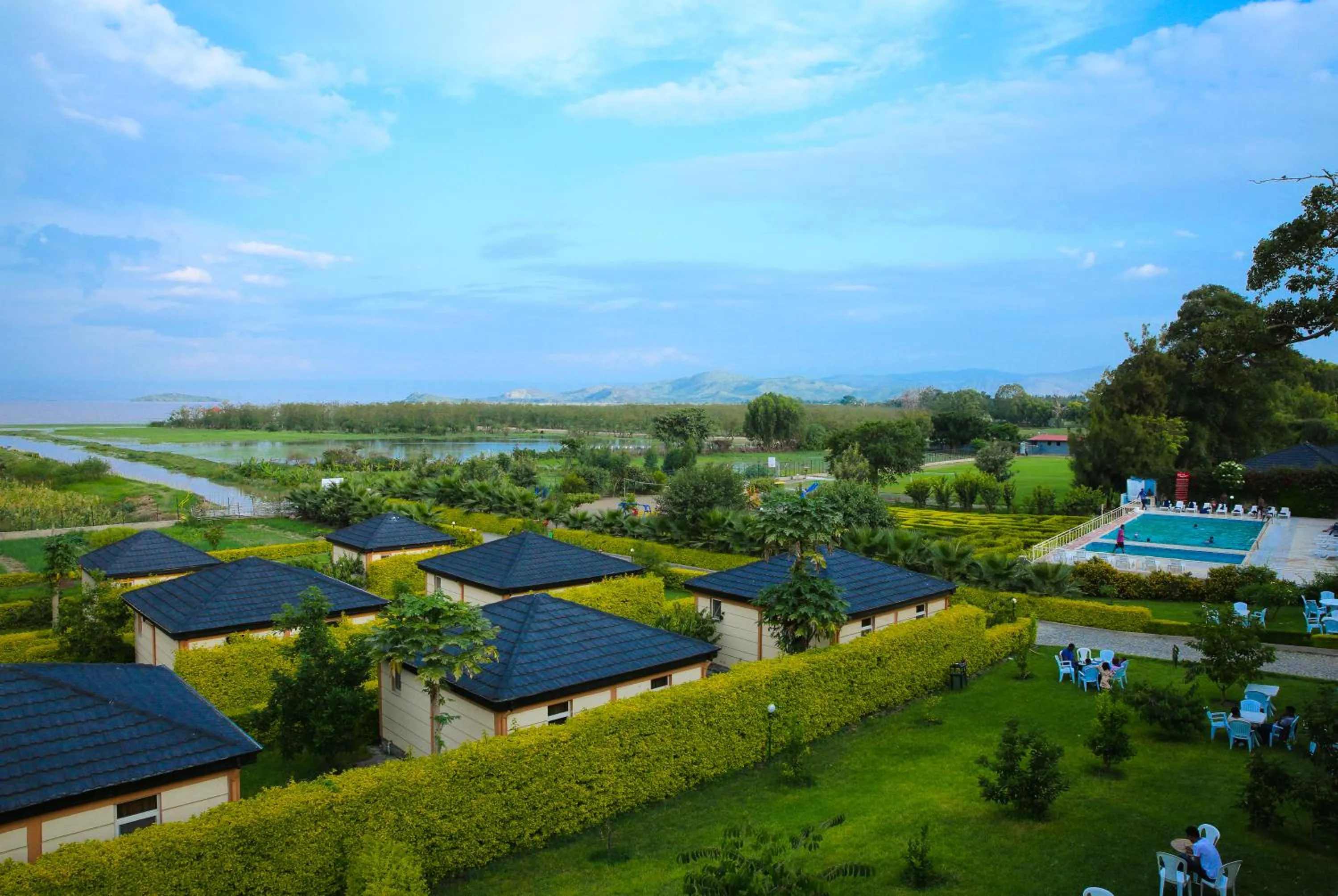 Bird's eye view in Haile Resort Ziway Batu