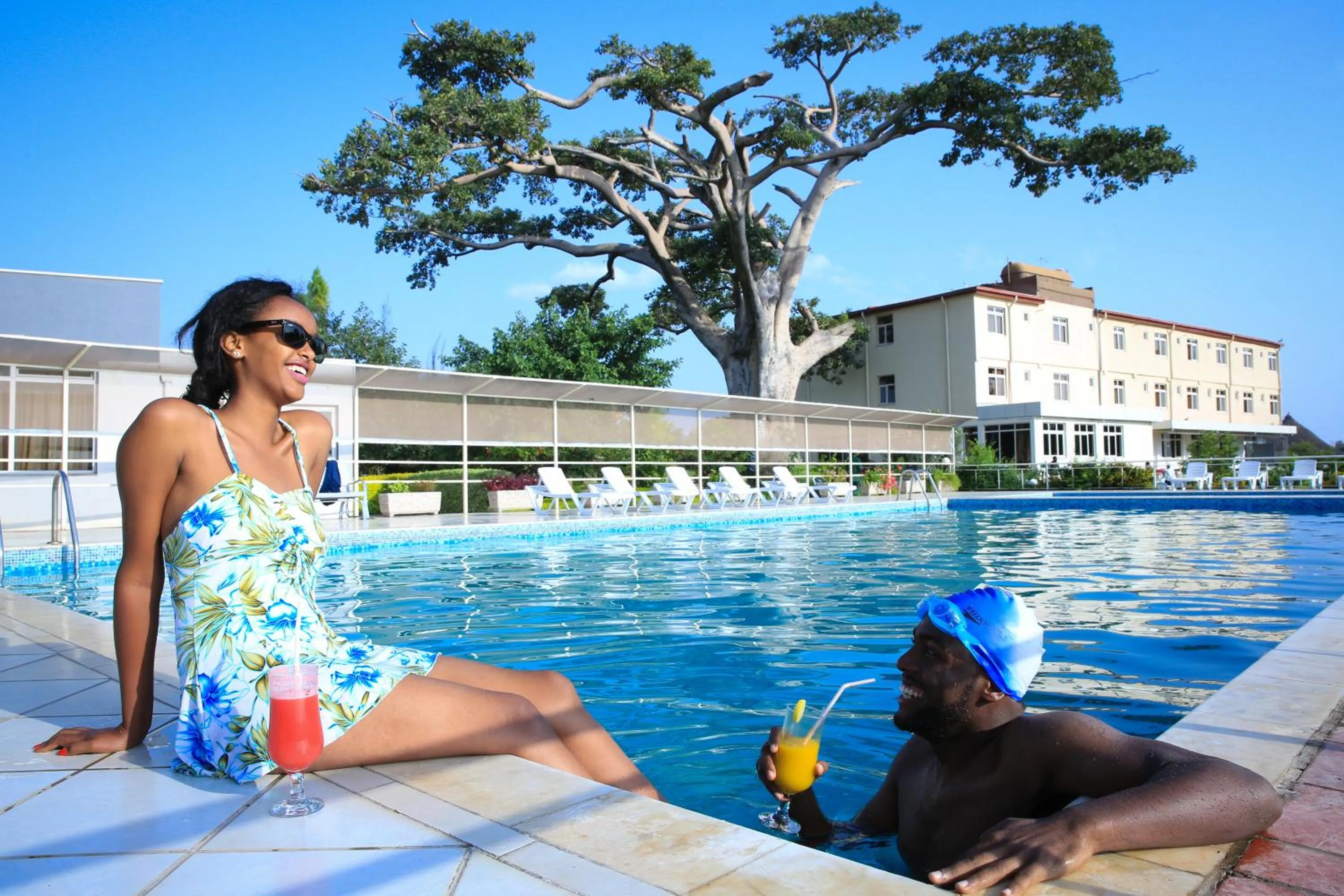 Swimming pool in Haile Resort Ziway Batu