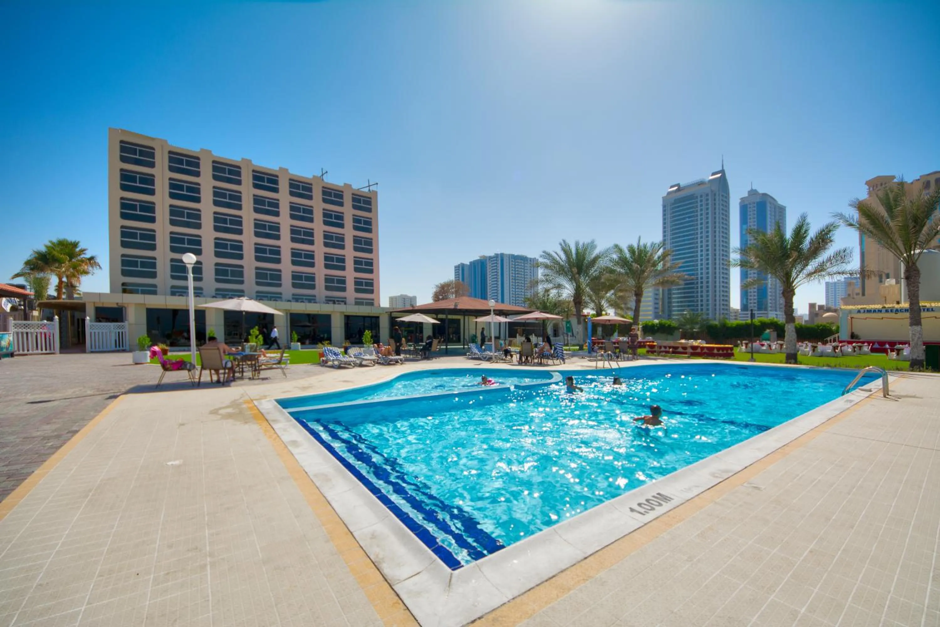 Swimming pool in Ajman Beach Hotel