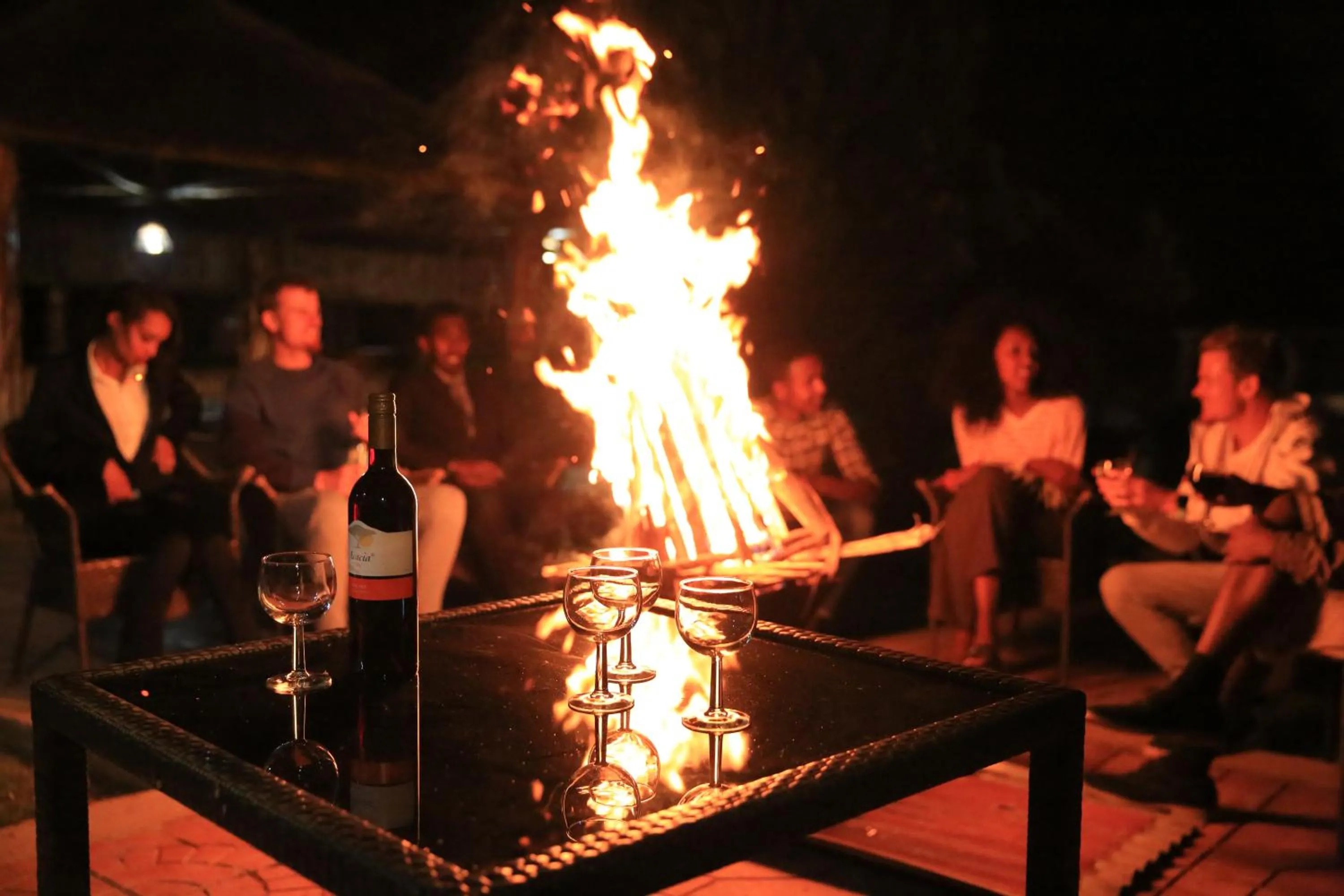 Evening entertainment in Yaya Africa Athletics Village