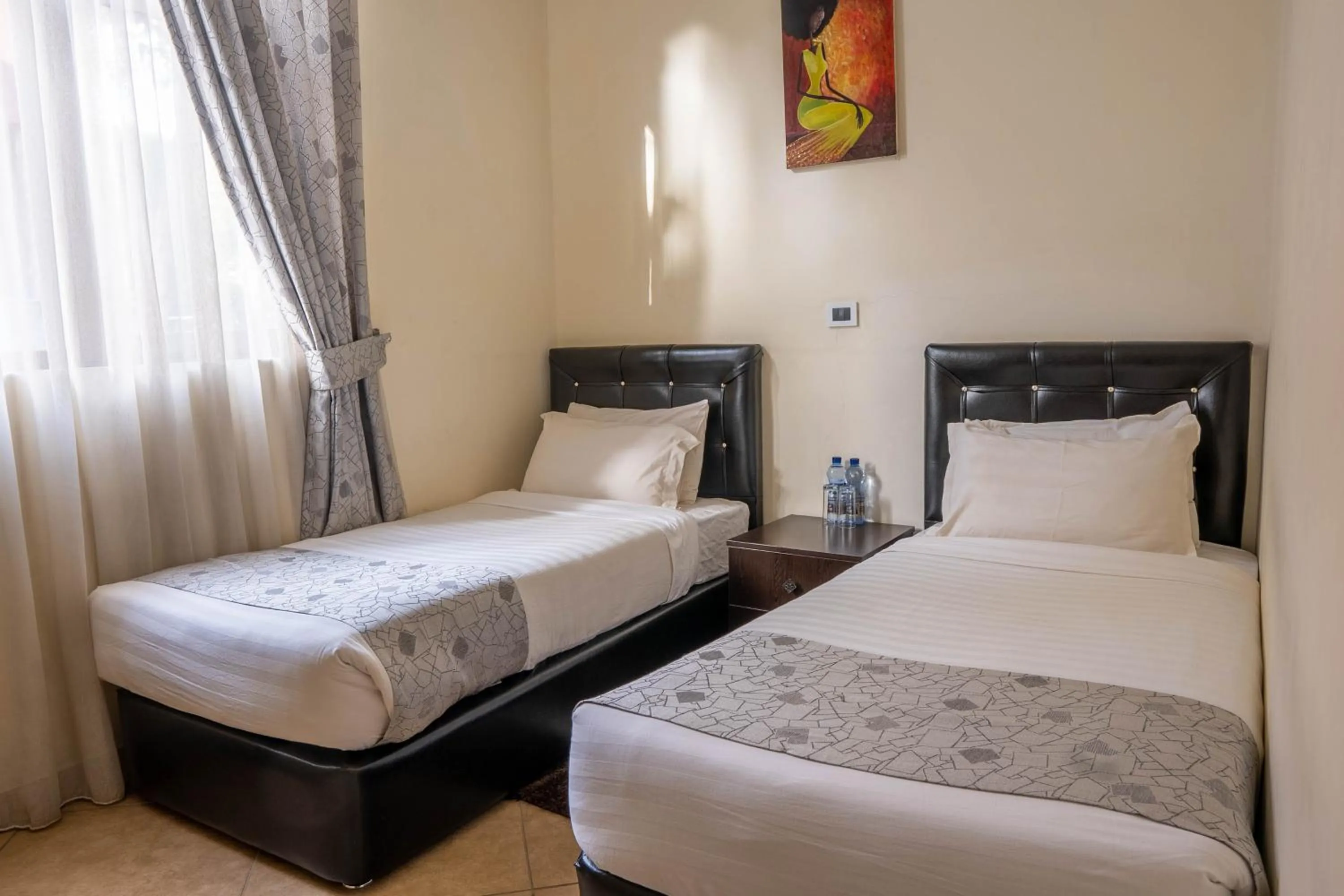 Bed in Yaya Africa Athletics Village