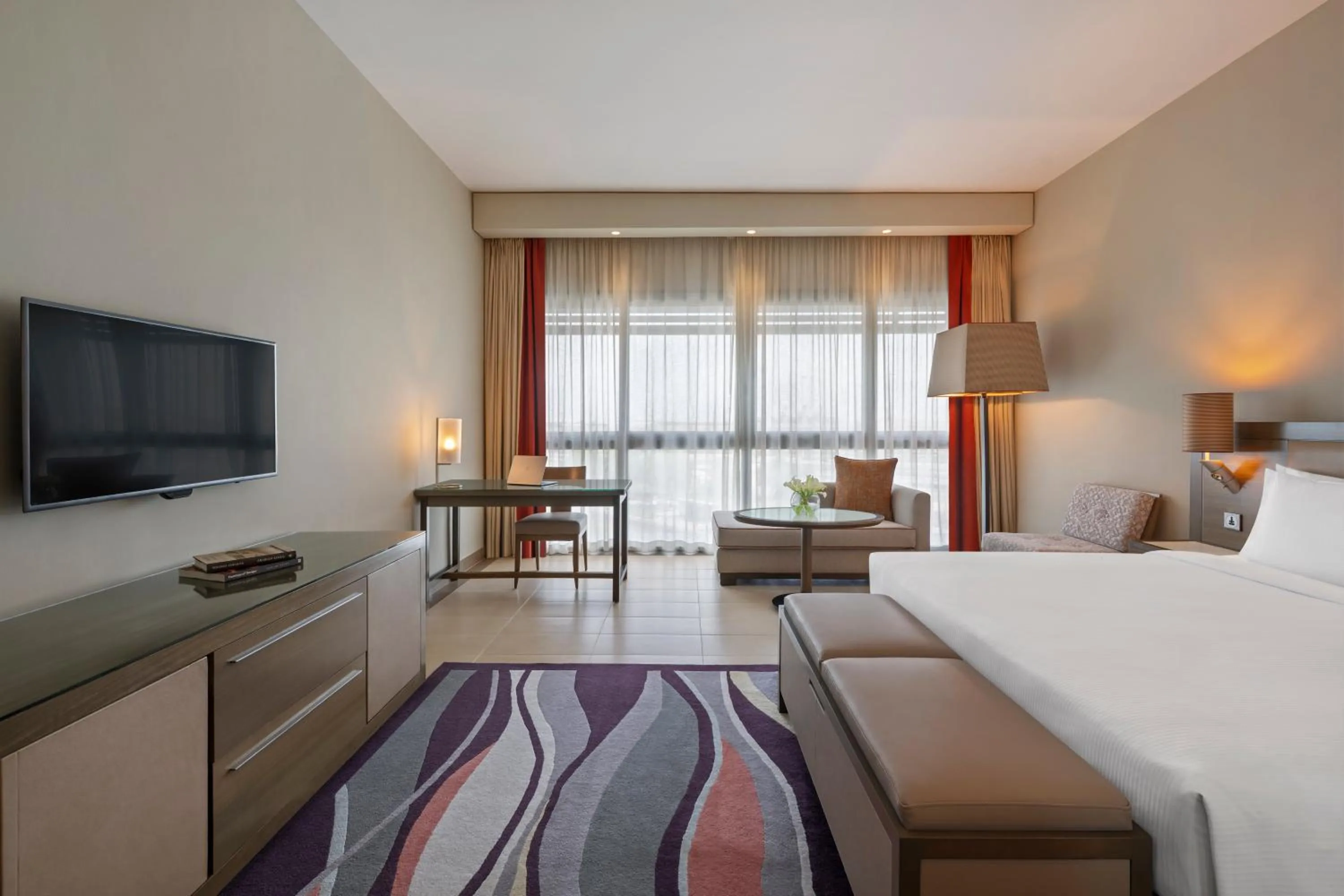 Living room, Bed in Park Arjaan by Rotana, Abu Dhabi