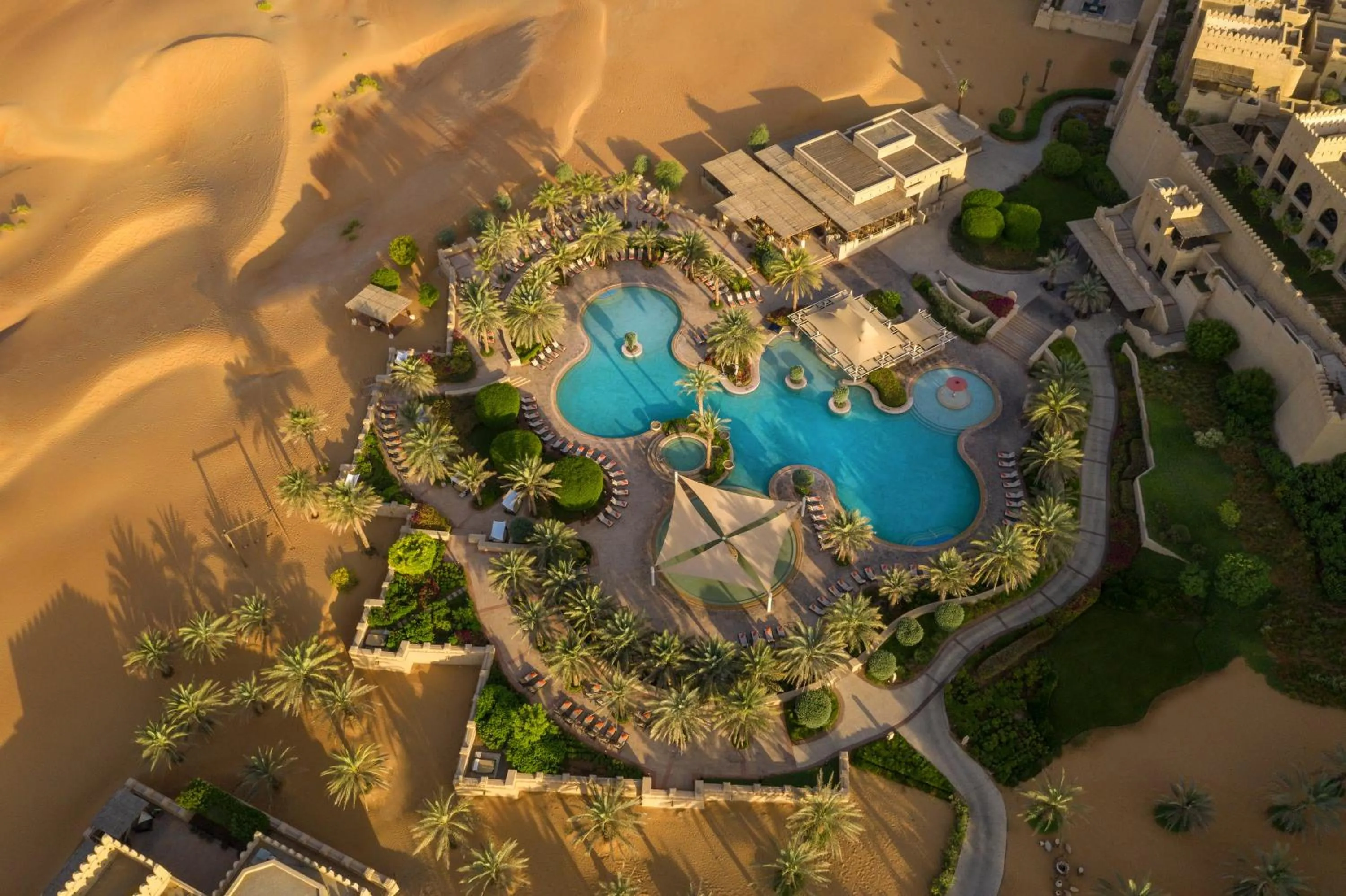 Bird&#x27;s eye view in Anantara Qasr al Sarab Desert Resort