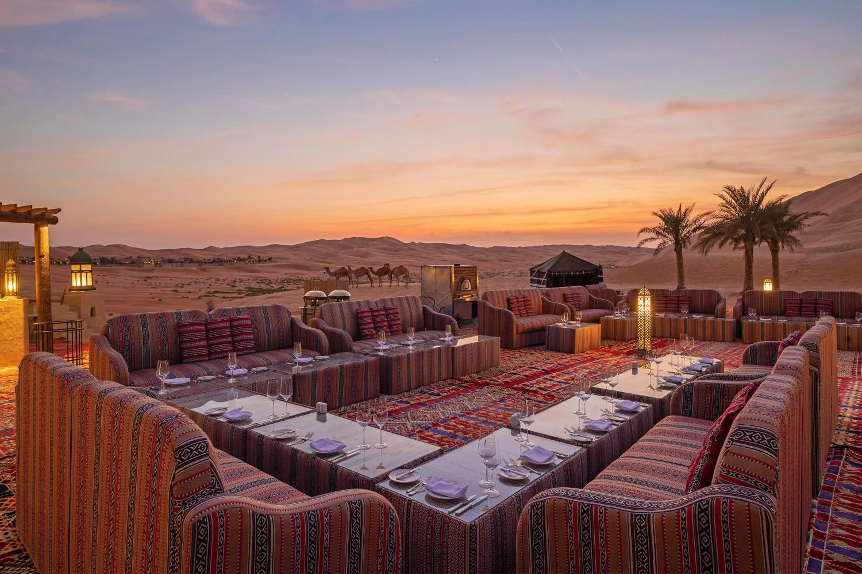 BBQ facilities in Anantara Qasr al Sarab Desert Resort