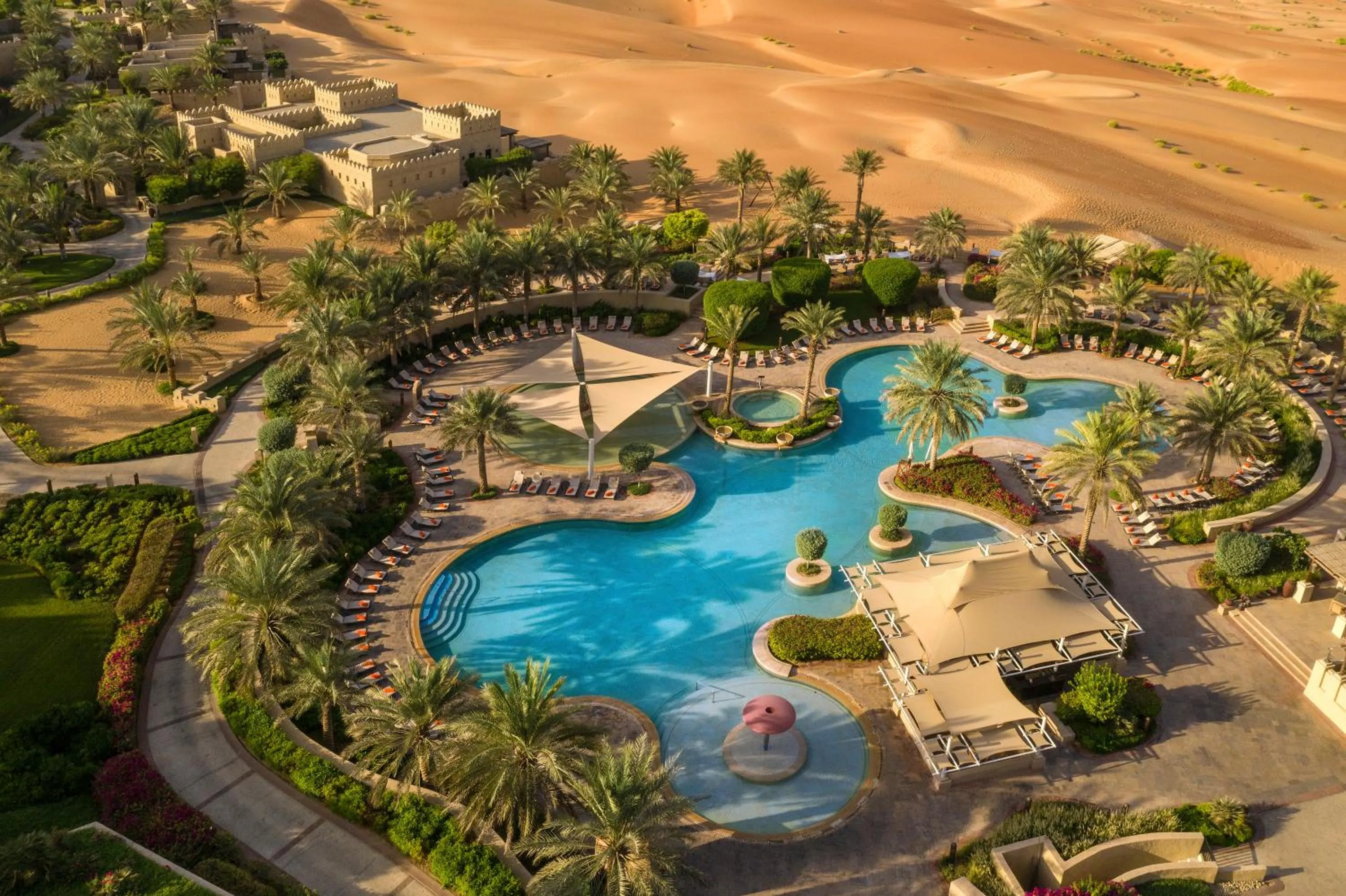 Bird&#x27;s eye view in Anantara Qasr al Sarab Desert Resort