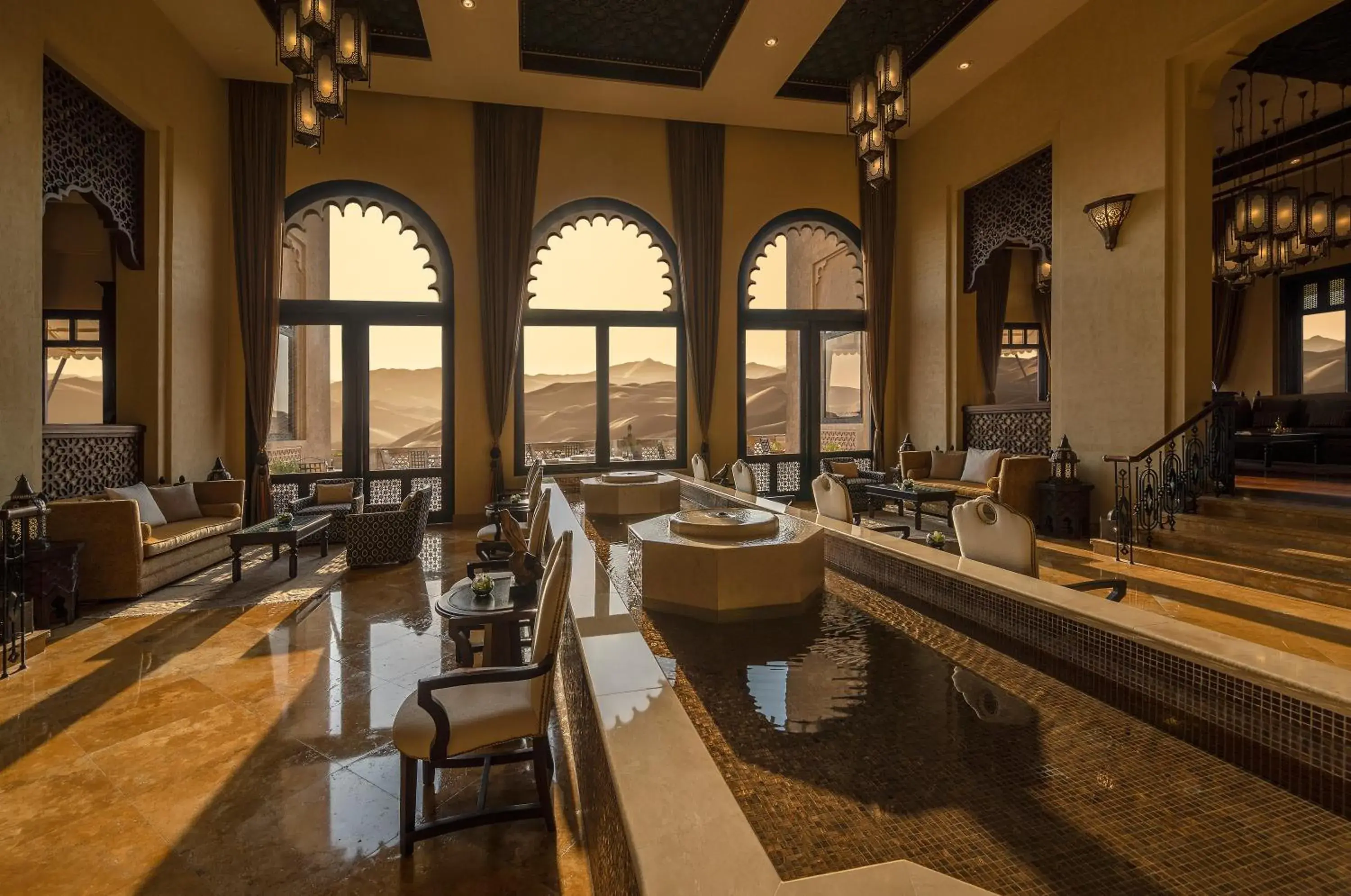 Lobby or reception in Anantara Qasr al Sarab Desert Resort Lobby or reception in Anantara Qasr al Sarab Desert Resort