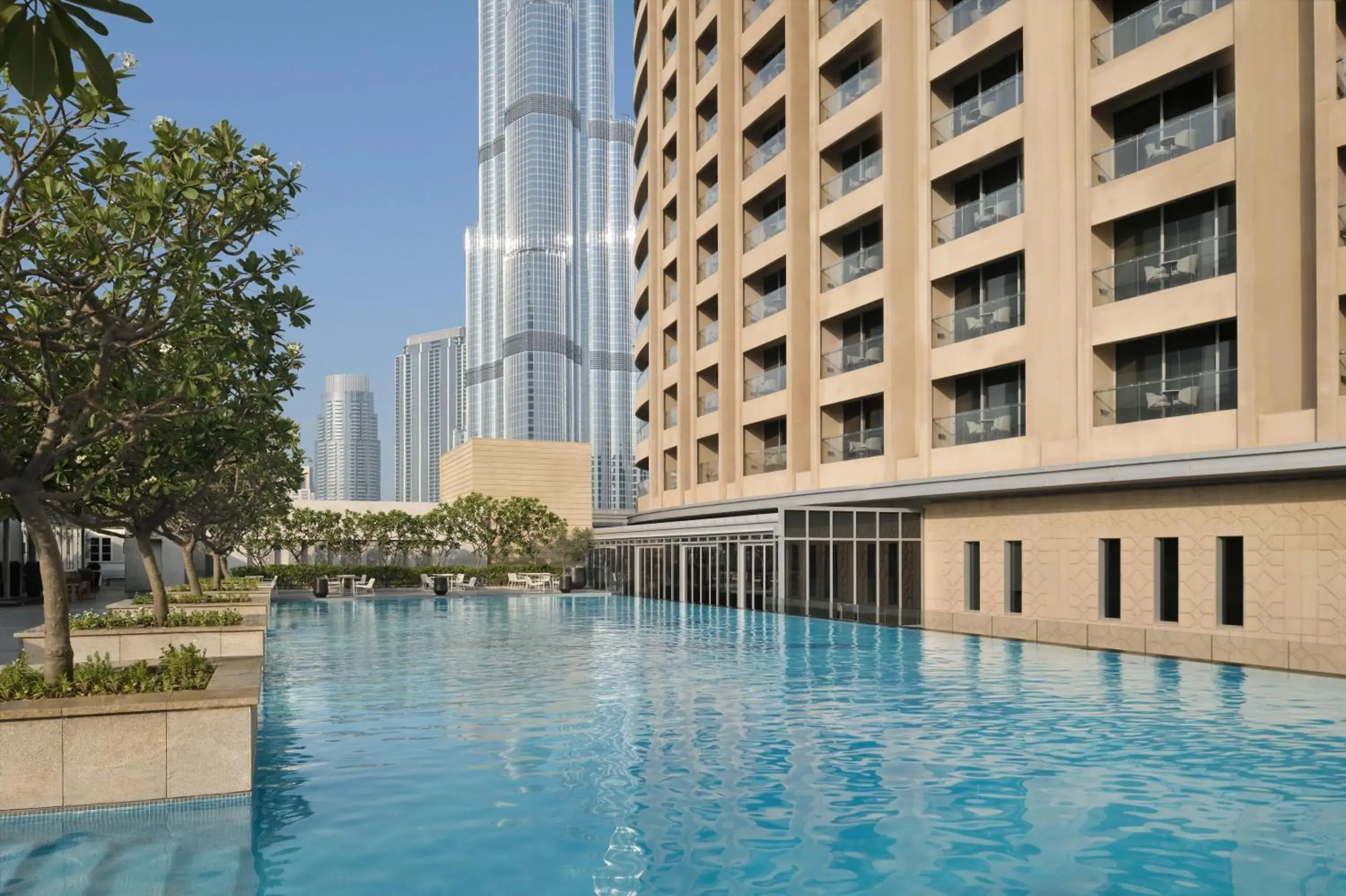 Pool view in Kempinski Central Avenue Dubai Pool view in Kempinski Central Avenue Dubai