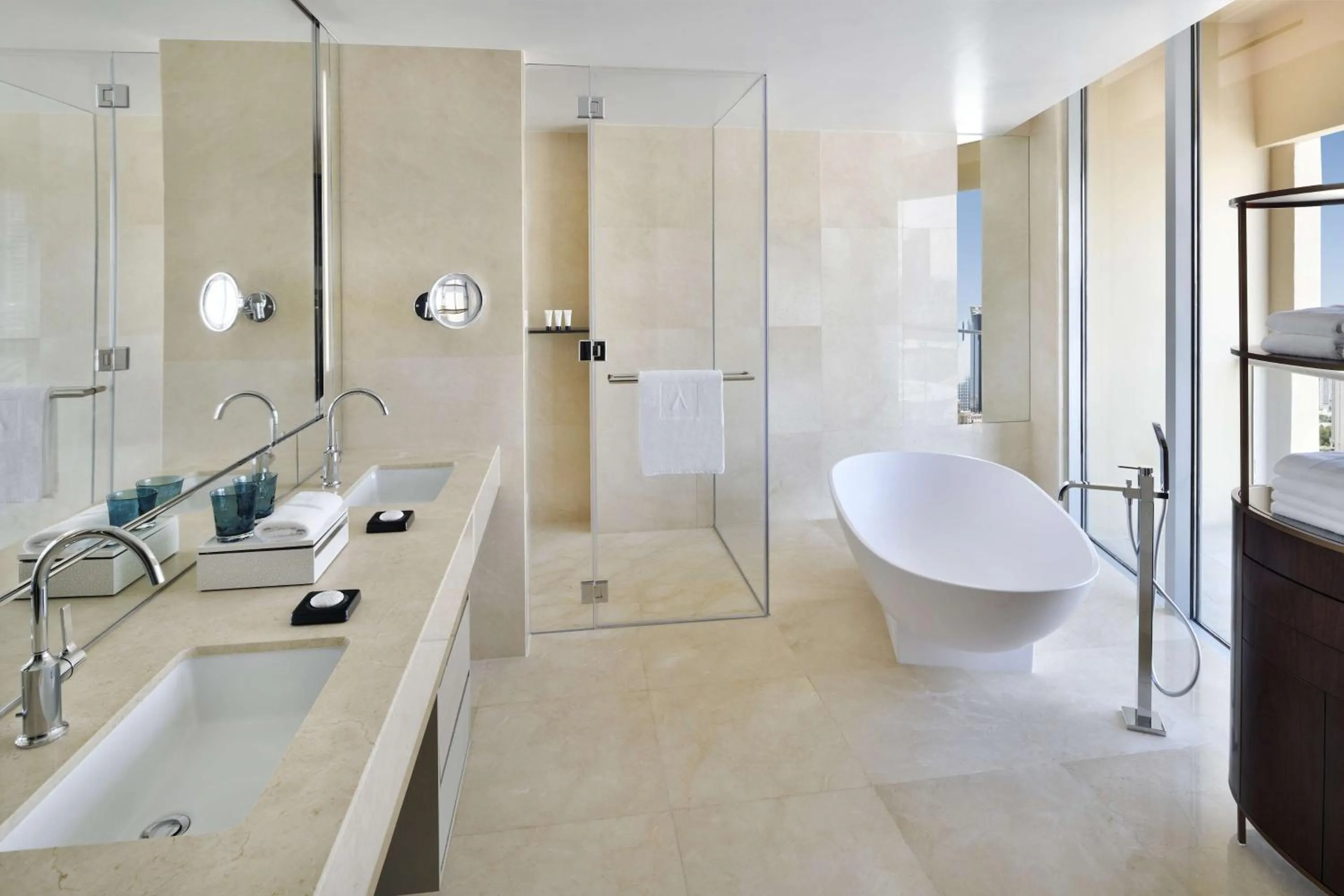 Bathroom in Address Dubai Mall