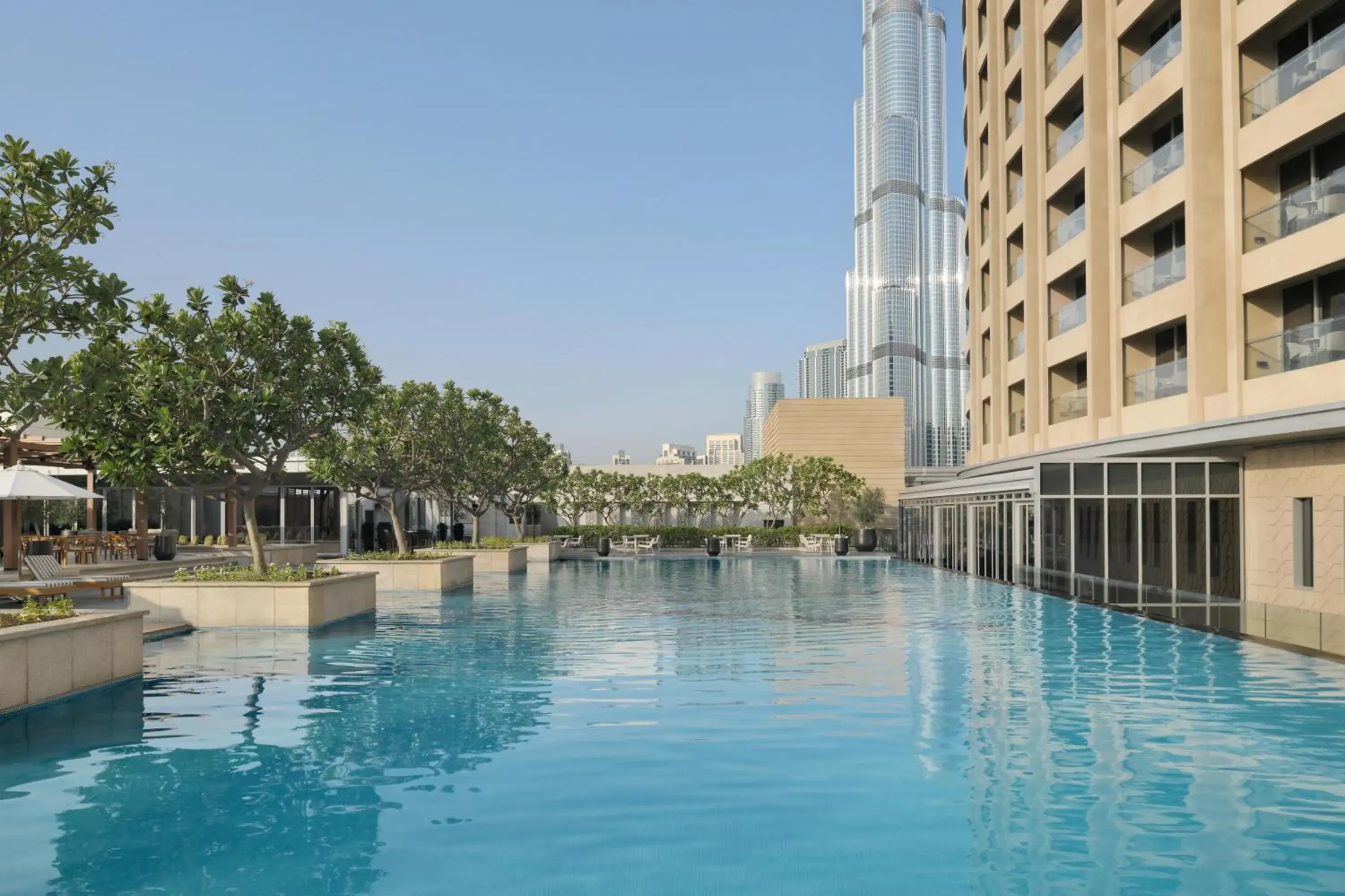 Pool view in Kempinski Central Avenue Dubai Pool view in Kempinski Central Avenue Dubai