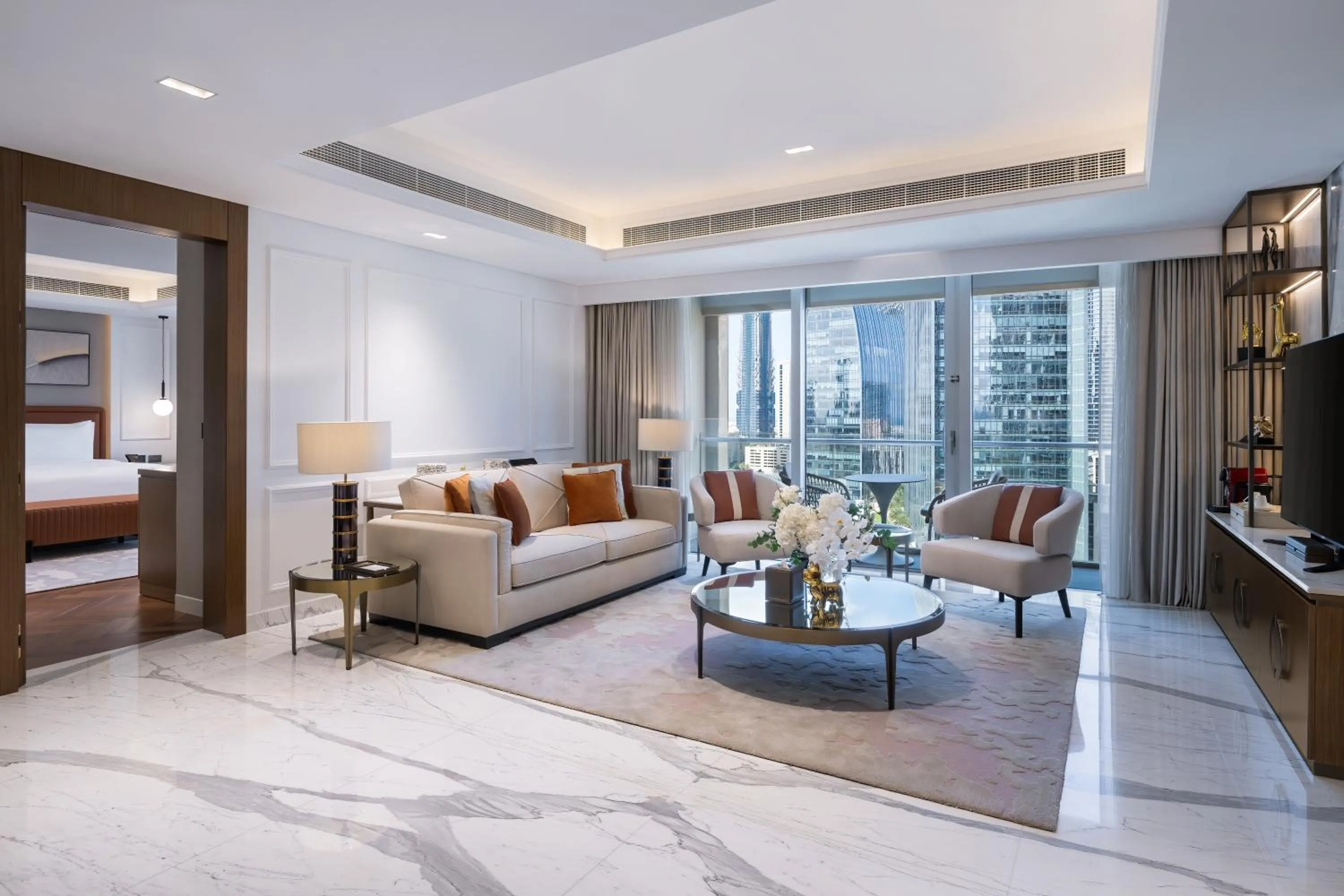 Living room in Kempinski Central Avenue Dubai