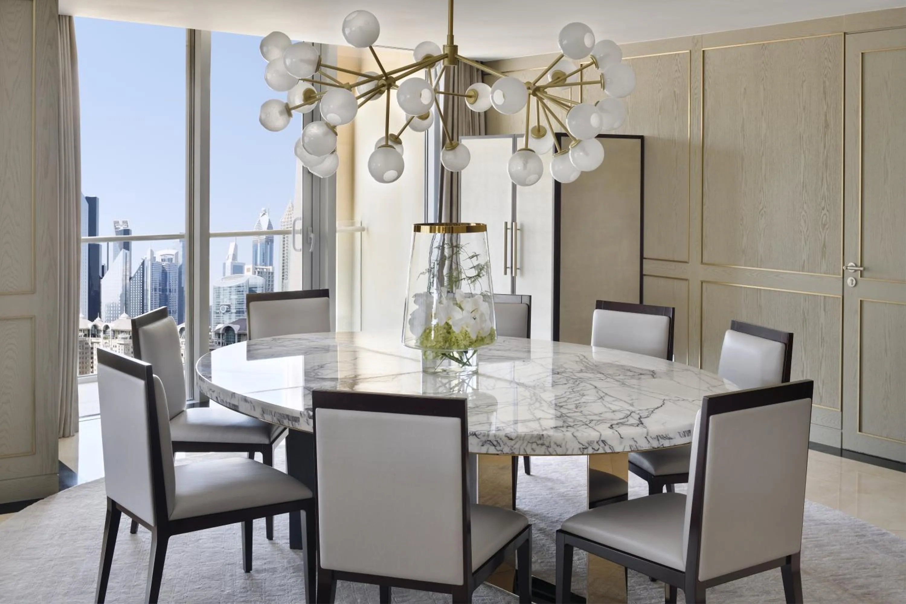 Dining area in Kempinski Central Avenue Dubai