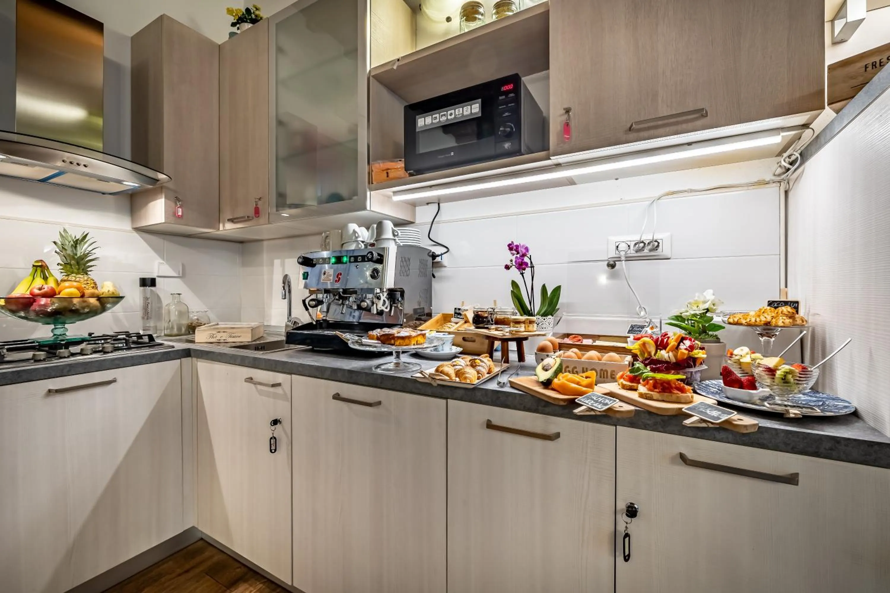 Food and drinks in La Stella d'Oro B&B