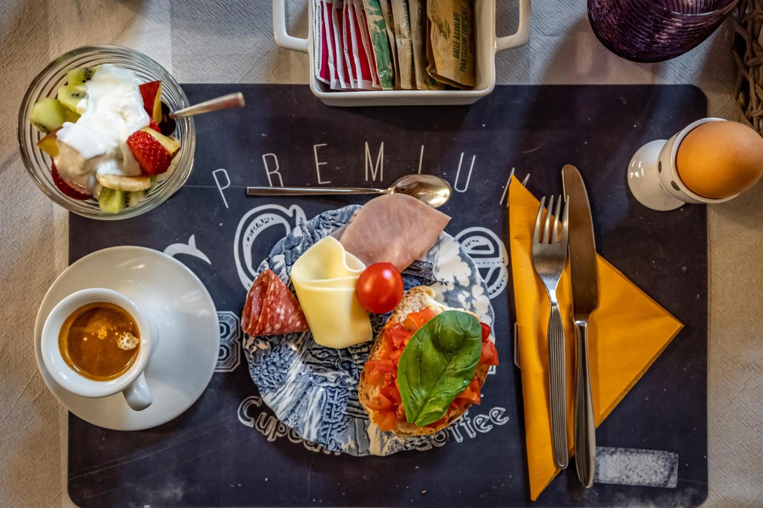 Food and drinks in La Stella d'Oro B&B