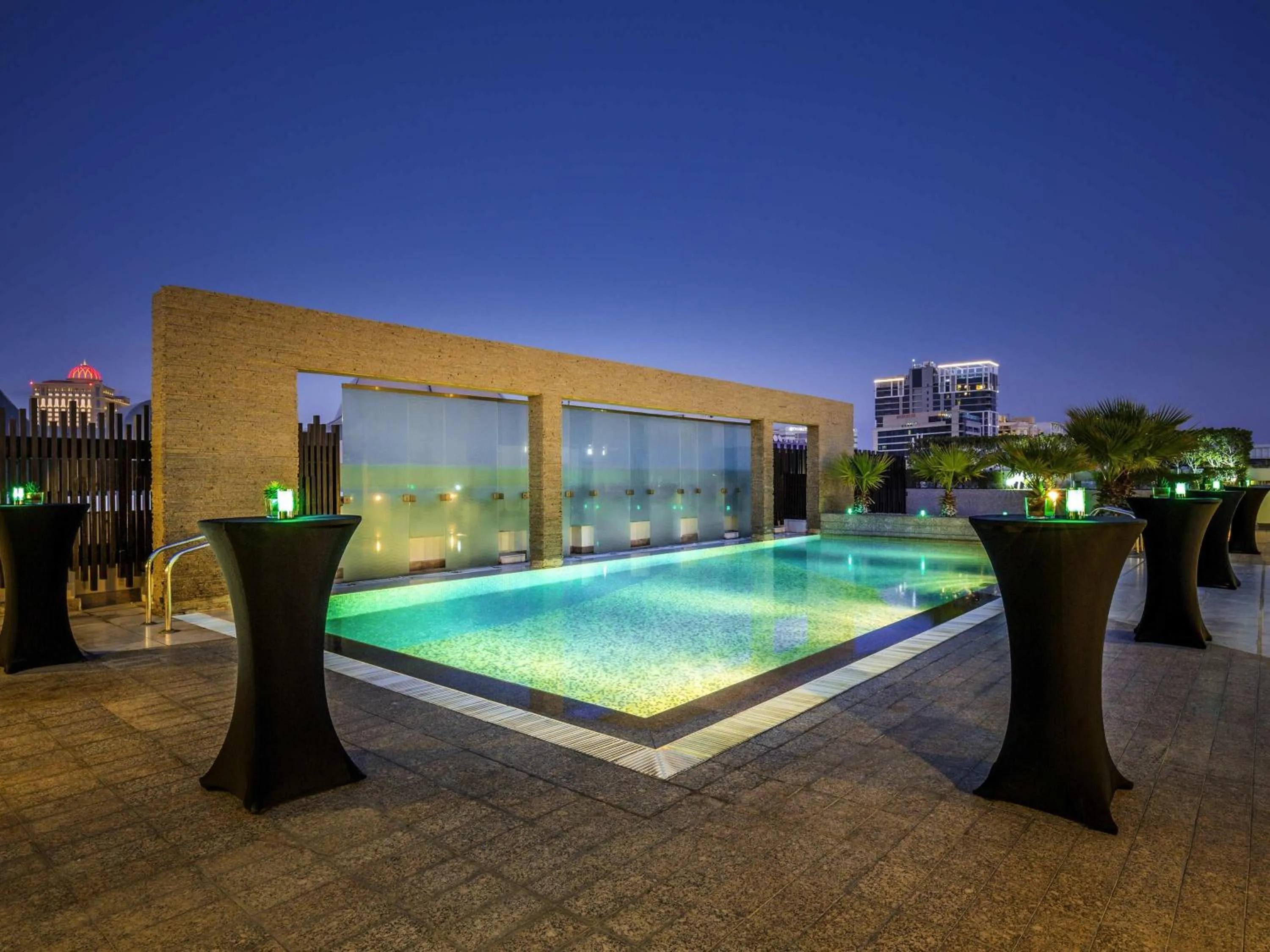 Pool view in Novotel Suites Mall Avenue Dubai