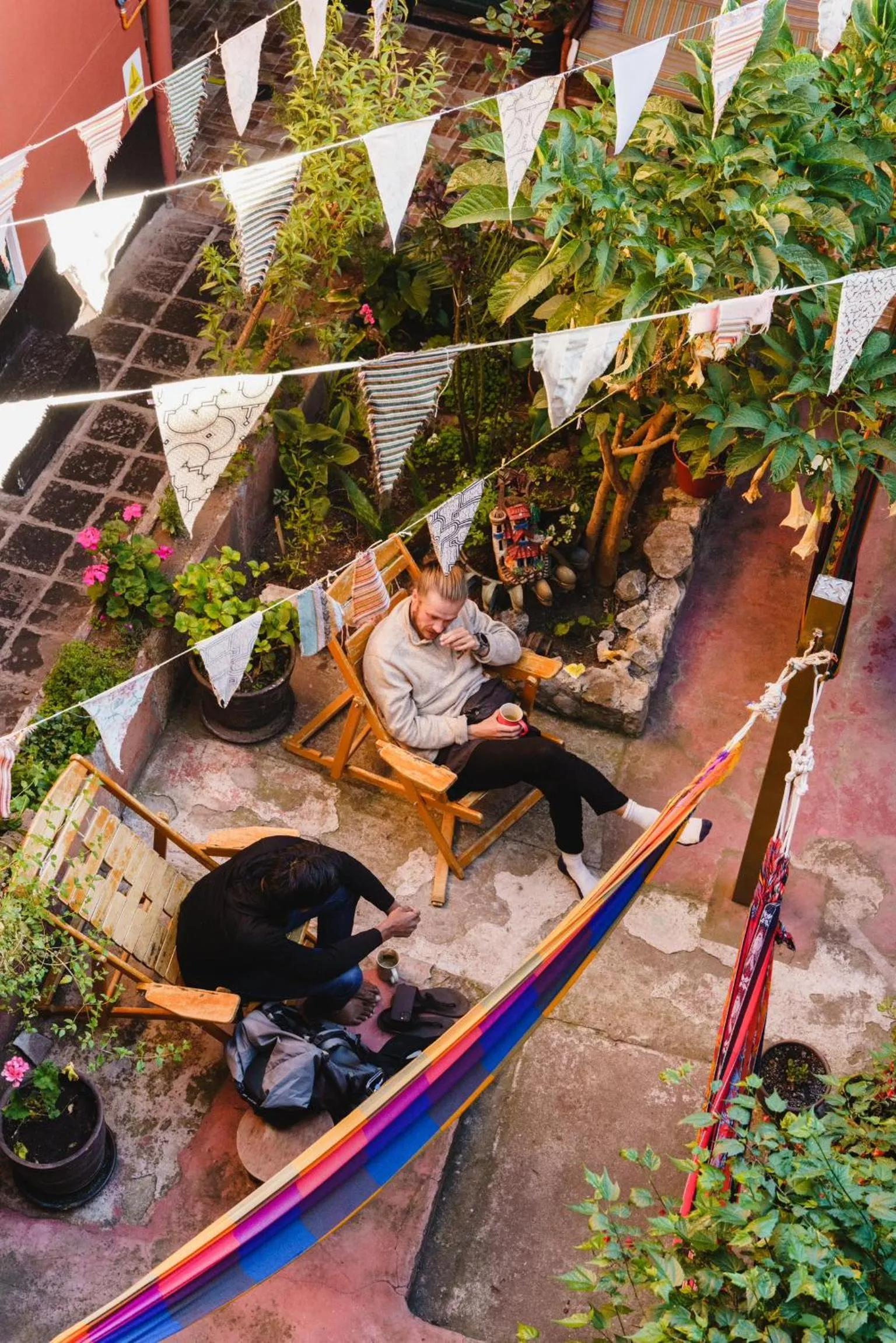 Patio in Backpacker La Bo'M