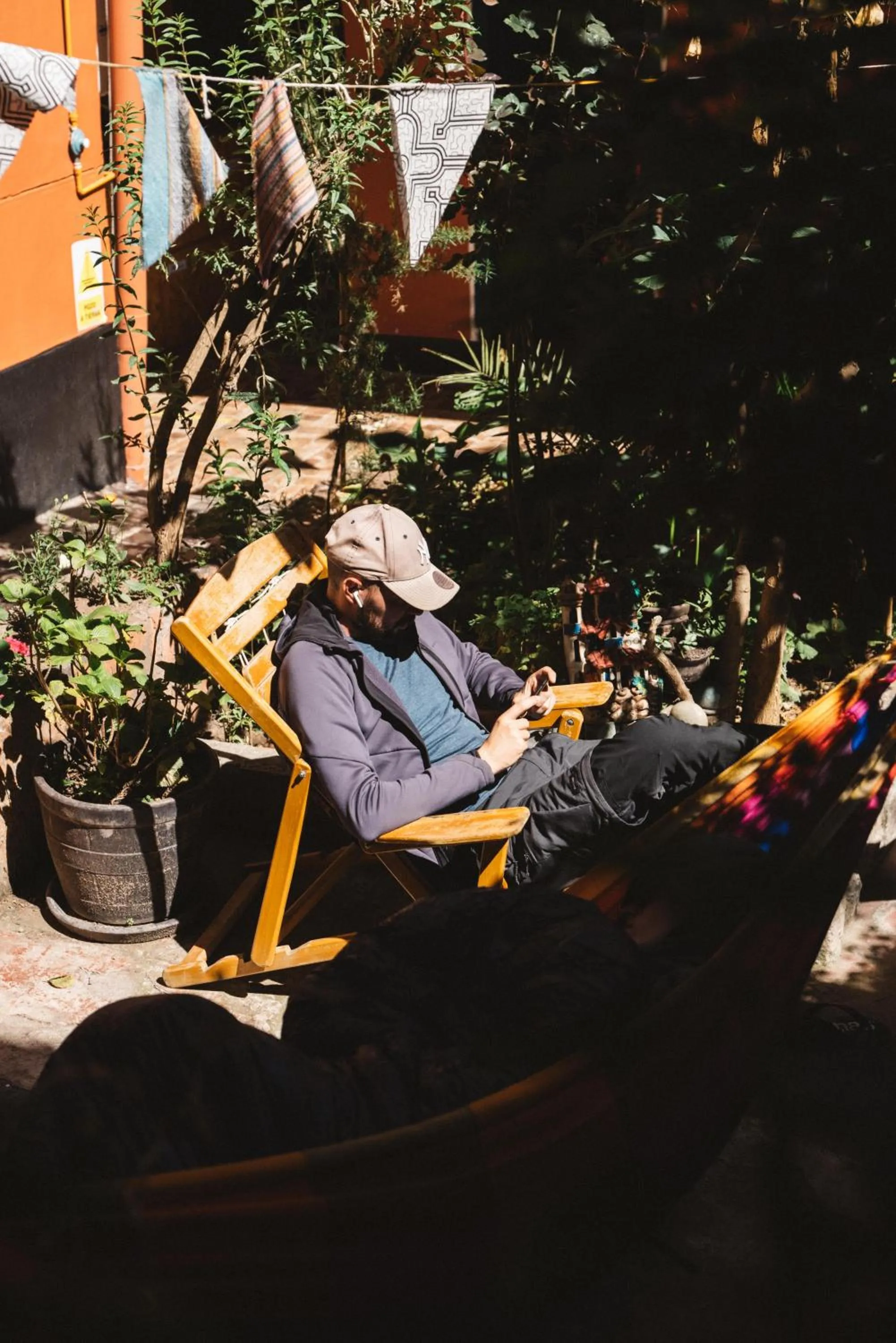 Patio in Backpacker La Bo'M