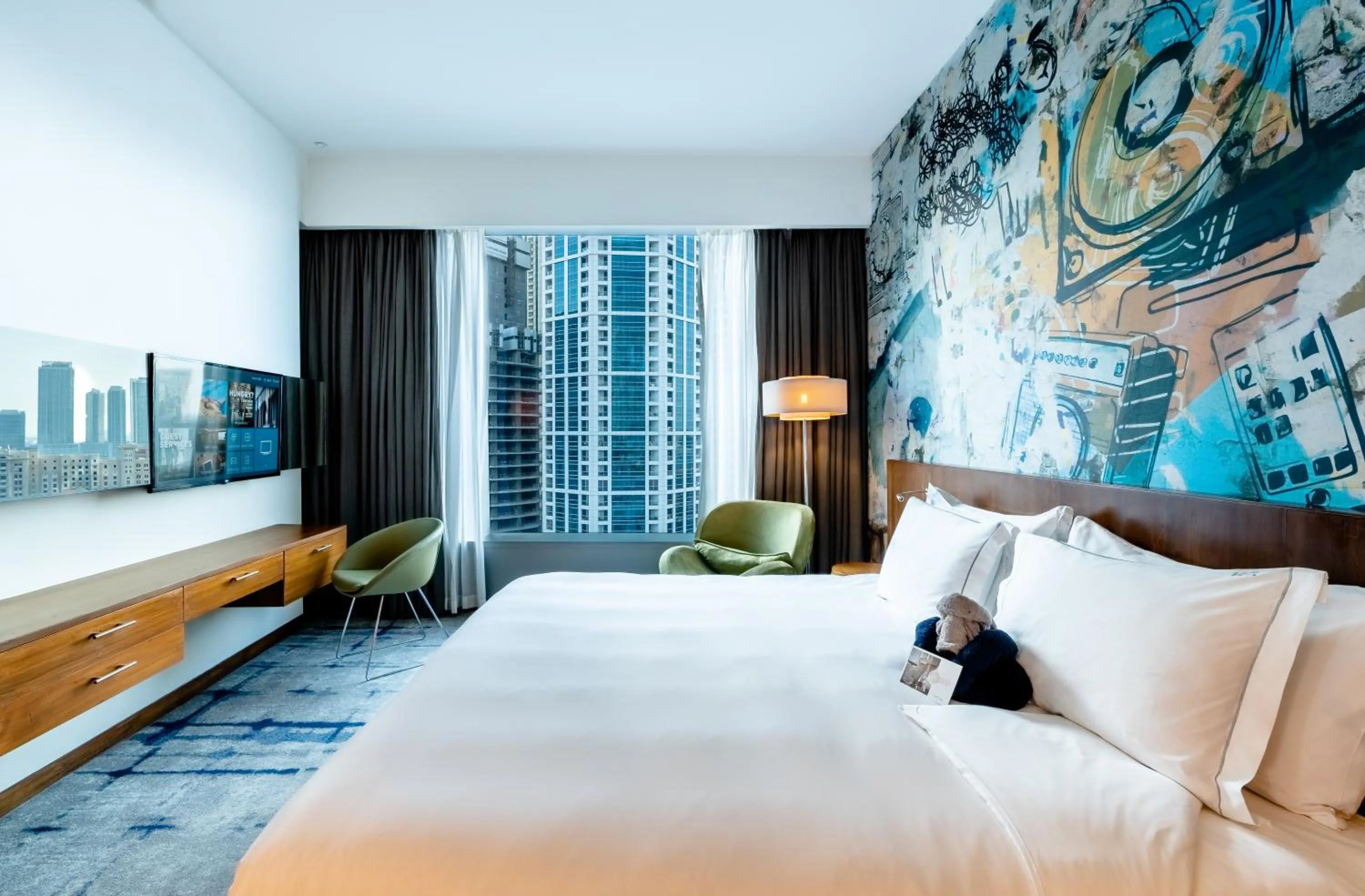 Bed in Media One Hotel