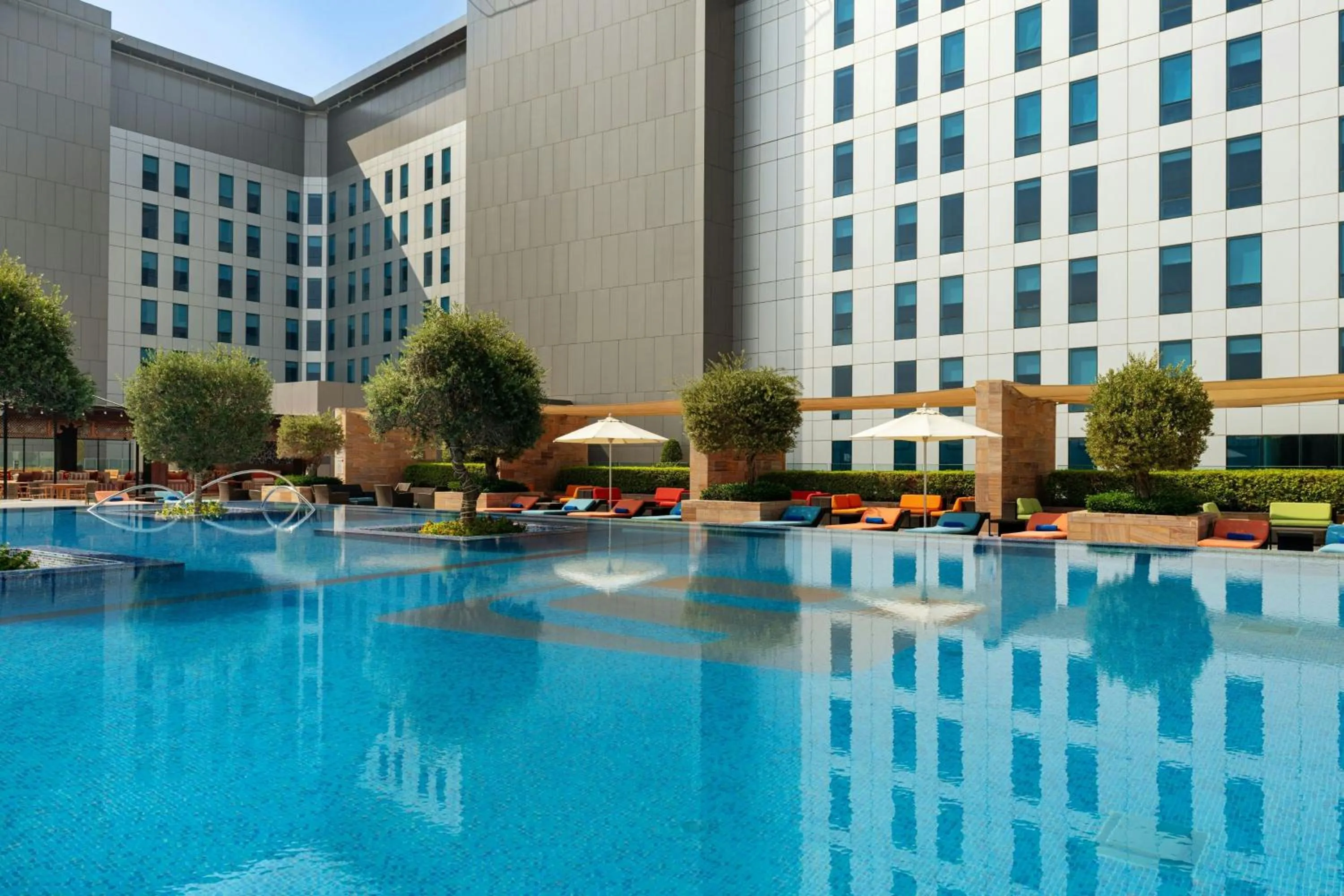 Swimming pool in Aloft Abu Dhabi