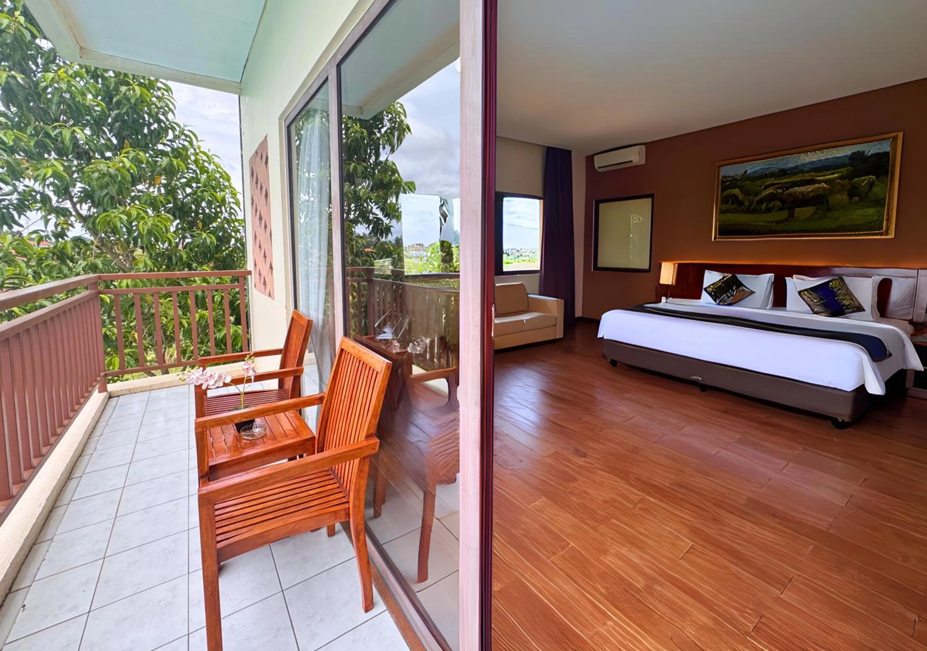 Balcony/Terrace, Bed in Royal Casa Ganesha