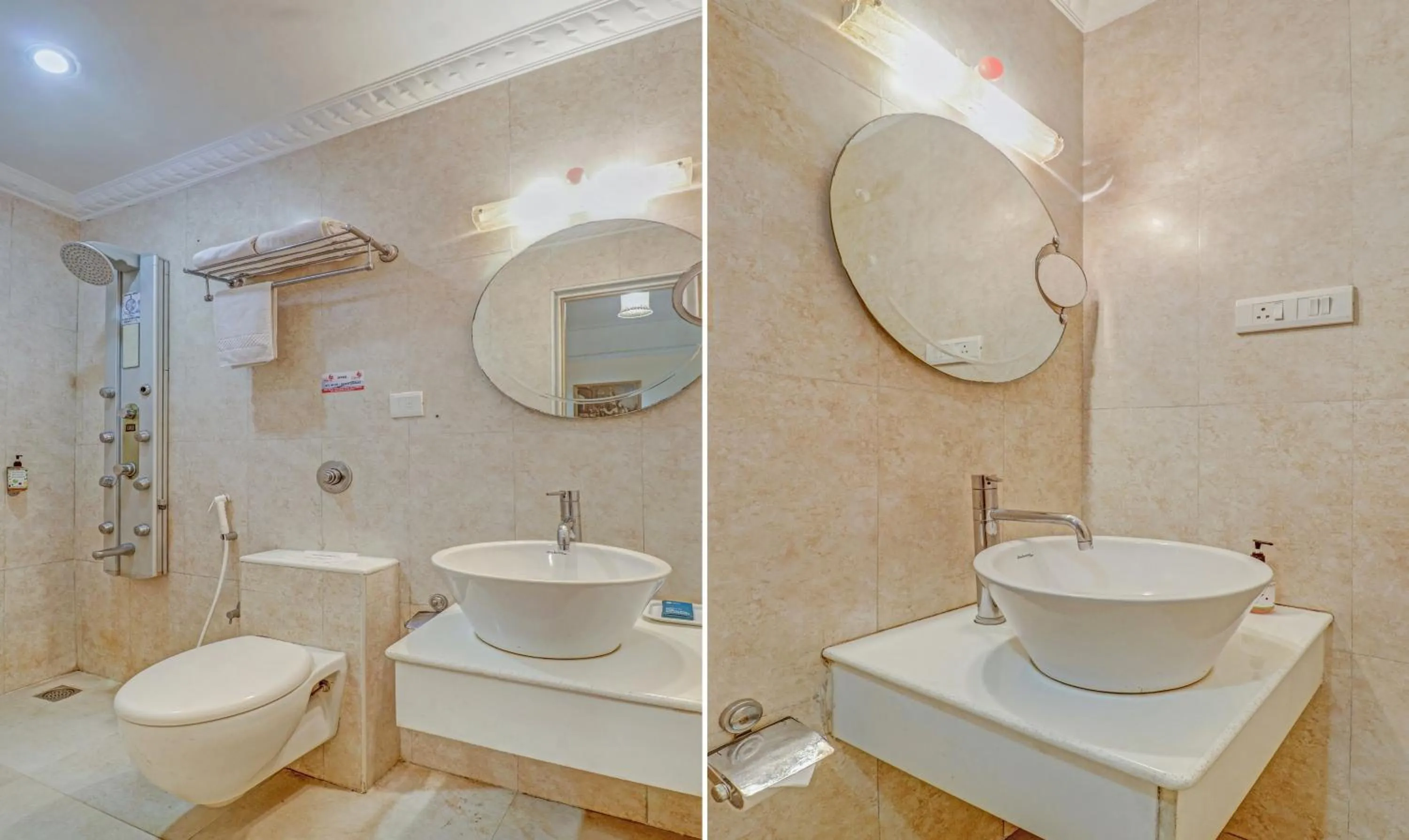 Bathroom in Treebo Komfort Suites, 3 Km From Mysore Palace