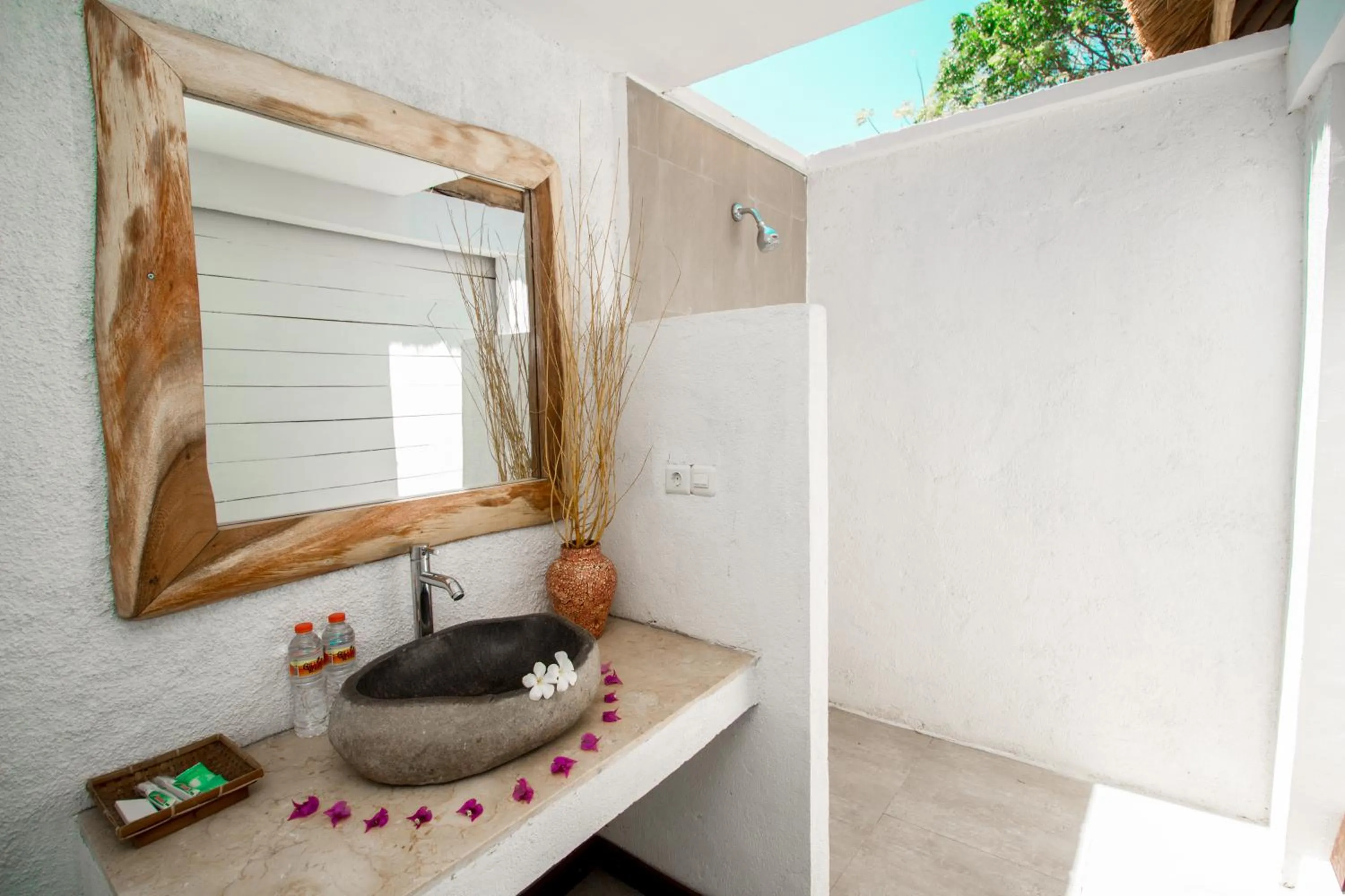 Shower in Gili Breeze Tropical Bungalows