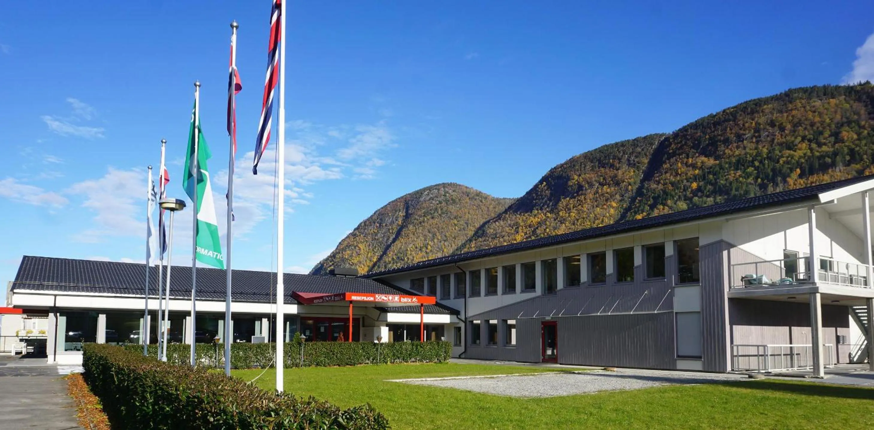 Facade/entrance in Blix Hotel