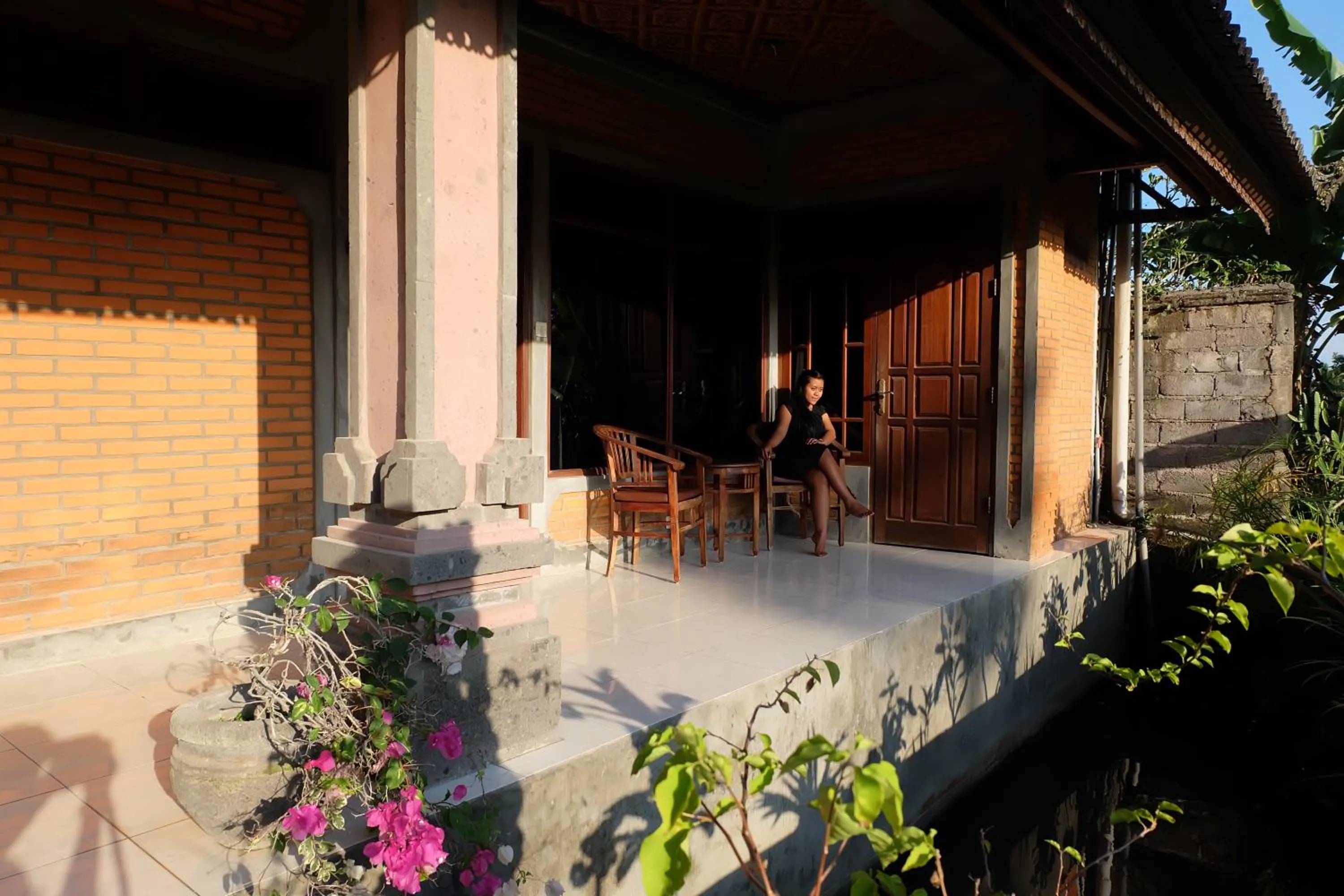 Balcony/Terrace in Ubud Sensasi Bungalow