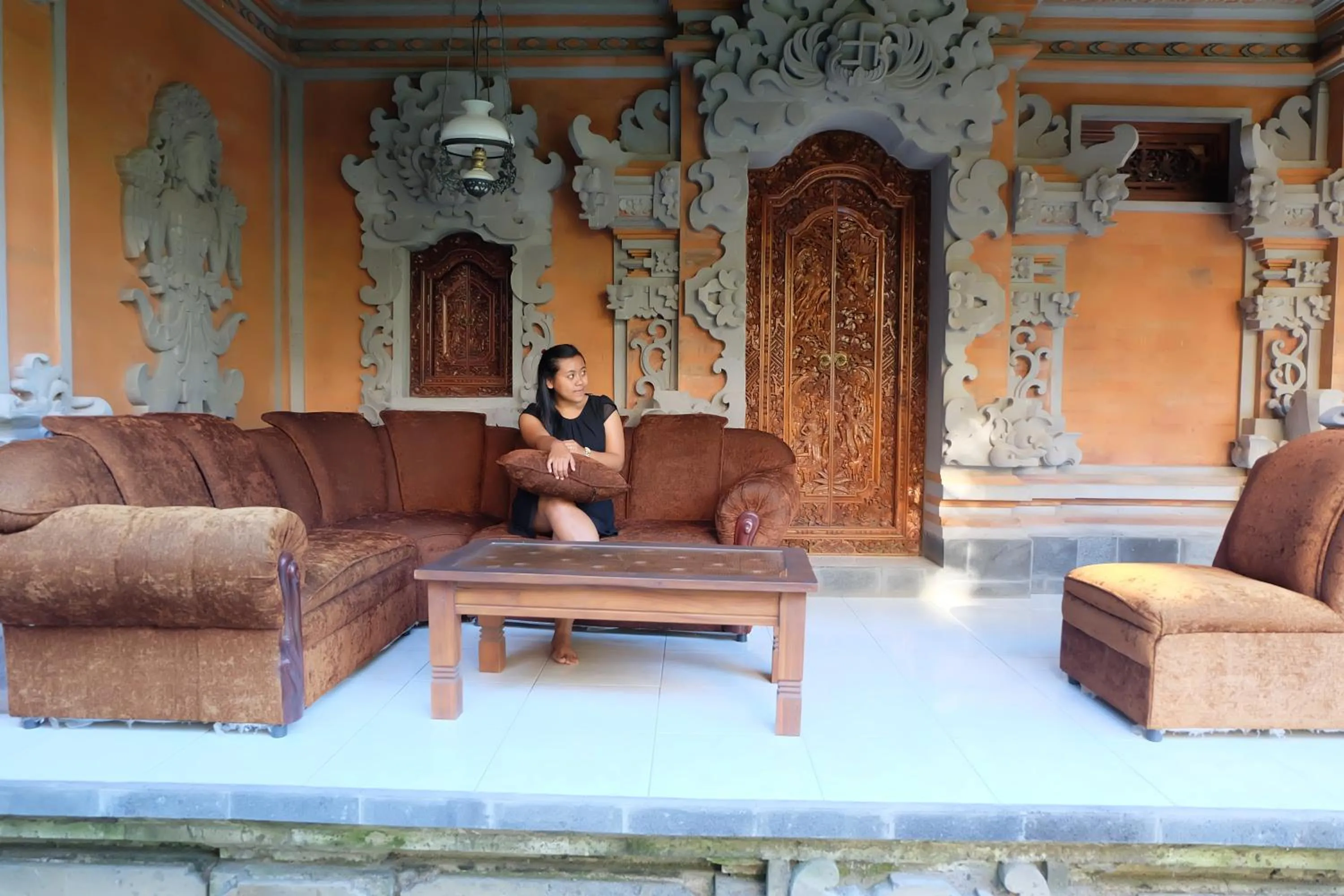 Balcony/Terrace in Ubud Sensasi Bungalow