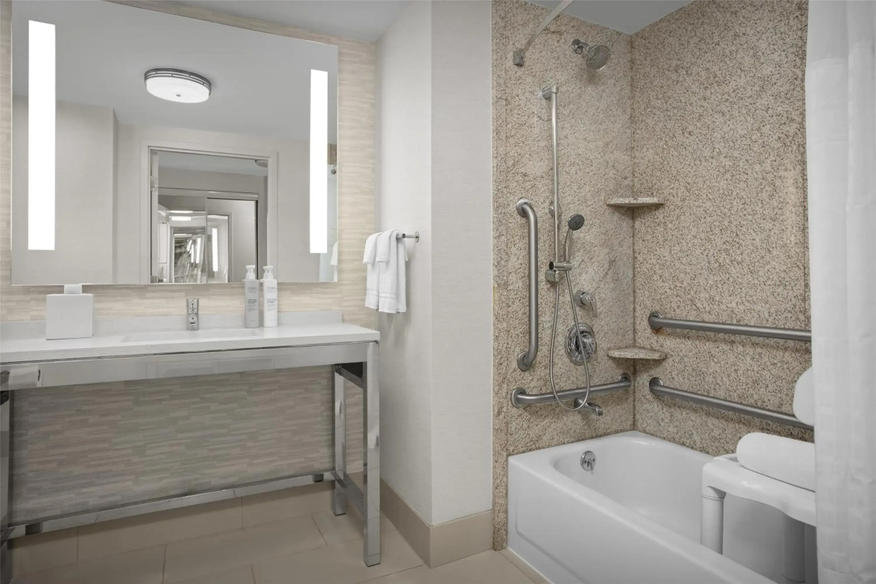 Bathroom in Hilton Garden Inn Portsmouth Downtown Bathroom in Hilton Garden Inn Portsmouth Downtown