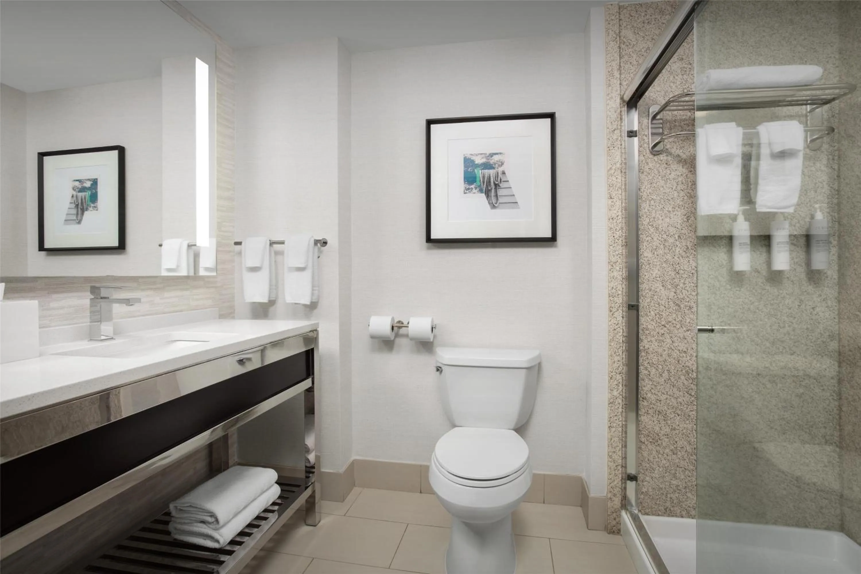 Bathroom in Hilton Garden Inn Portsmouth Downtown