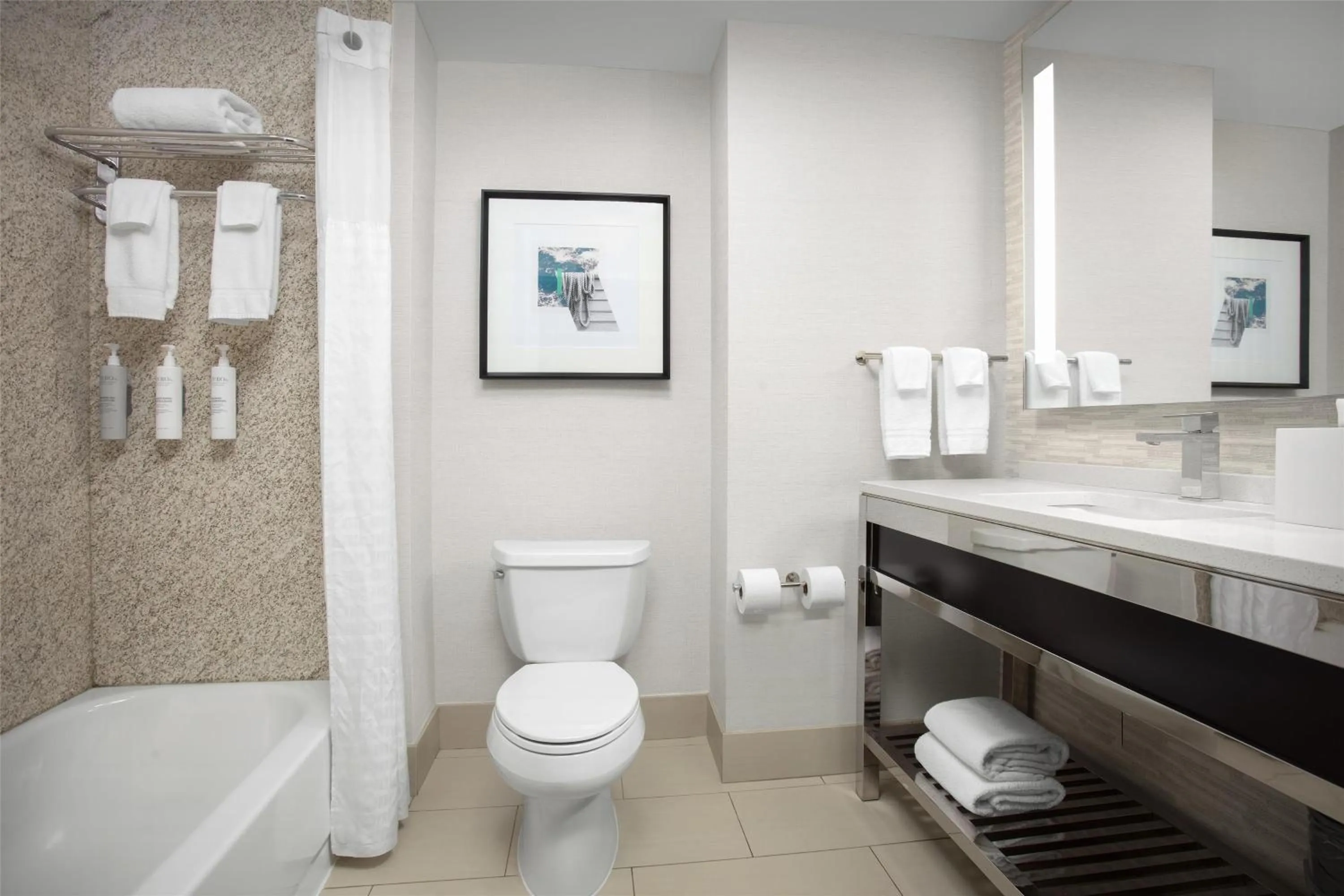 Bathroom in Hilton Garden Inn Portsmouth Downtown