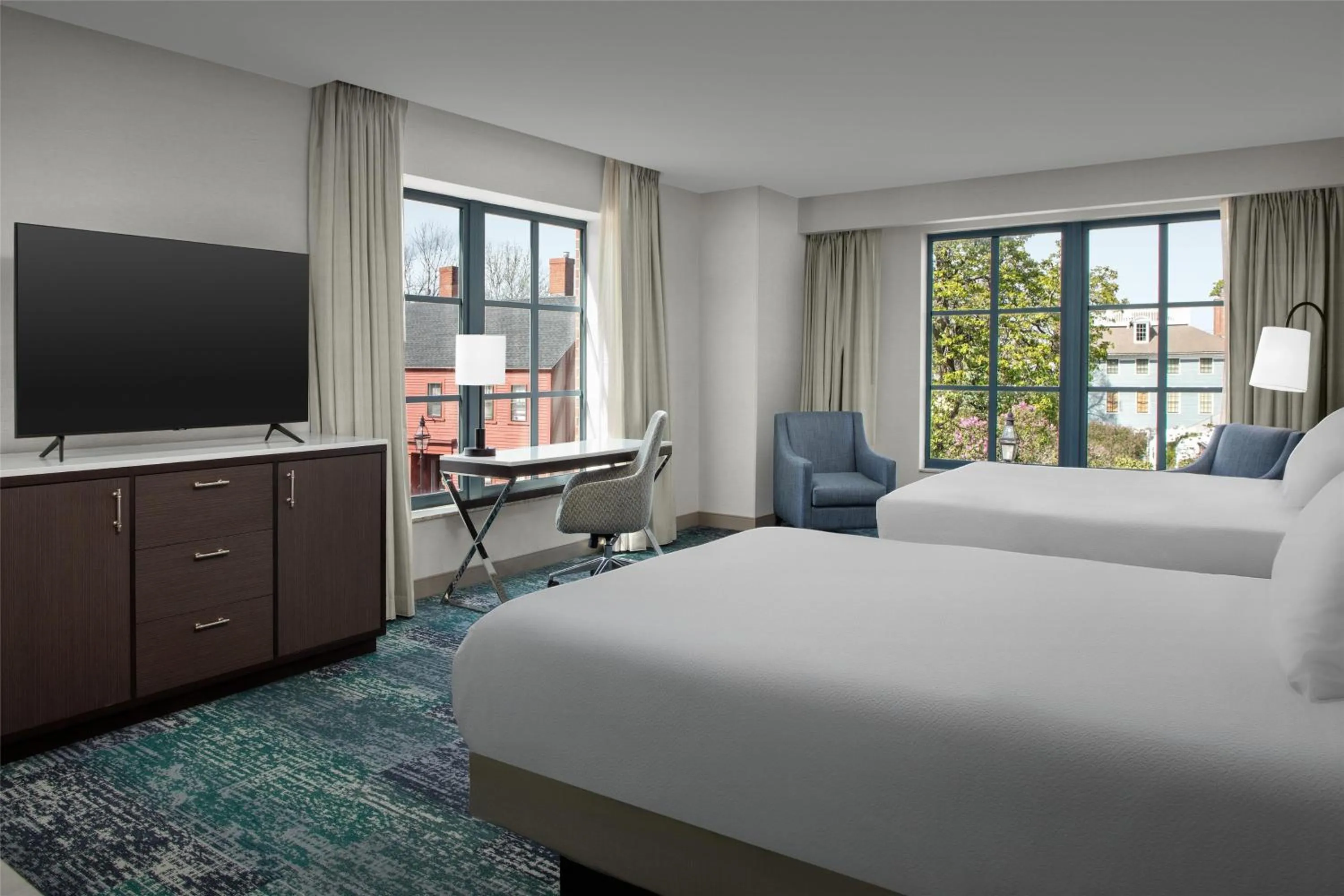 Bedroom, Bed in Hilton Garden Inn Portsmouth Downtown