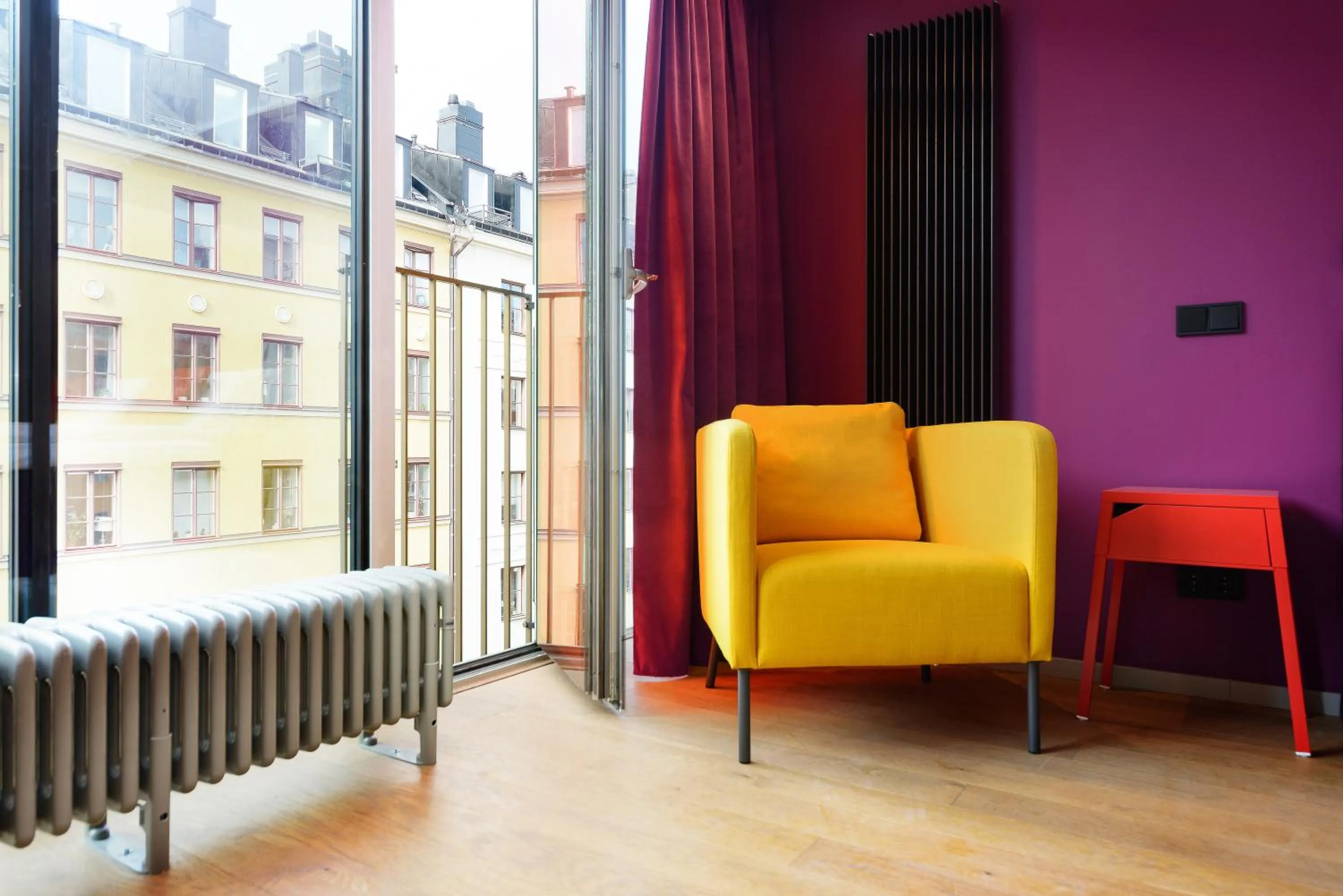 Seating area in Hellstens Glashus