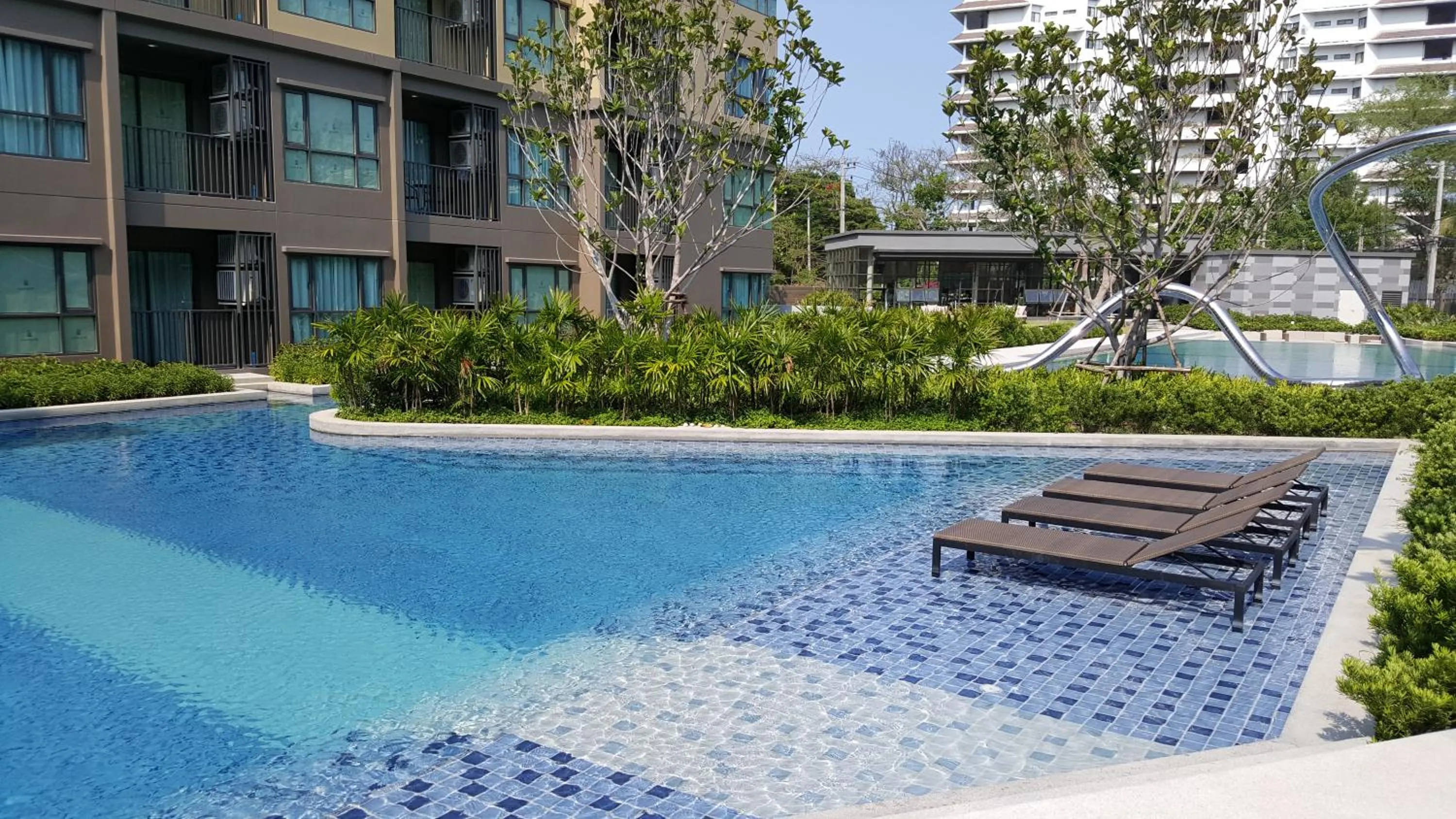 Swimming pool in The Relaxing Room Pool Access at Rain Resort Condominium Cha Am- Hua Hin