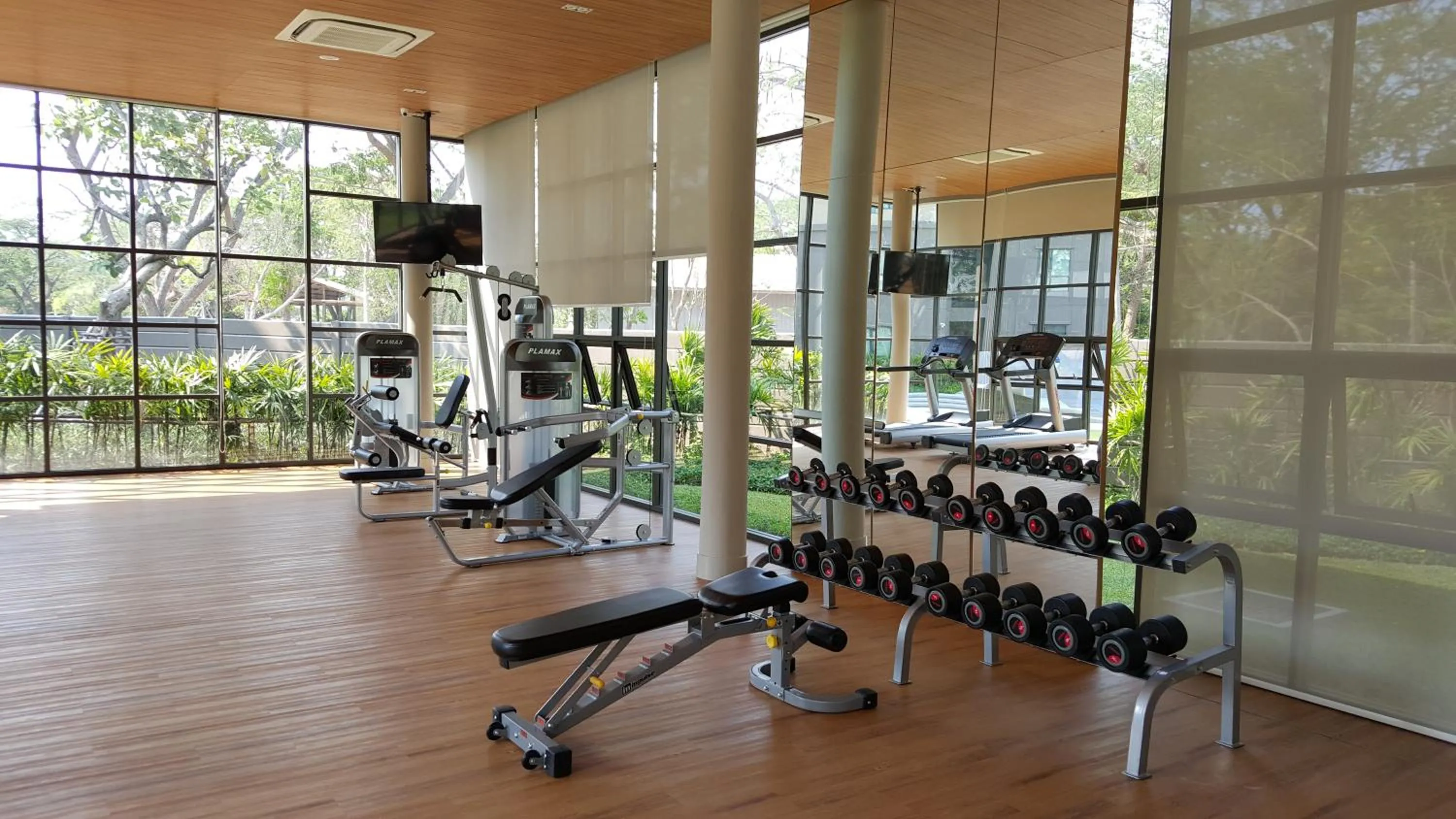 Fitness centre/facilities in The Relaxing Room Pool Access at Rain Resort Condominium Cha Am- Hua Hin